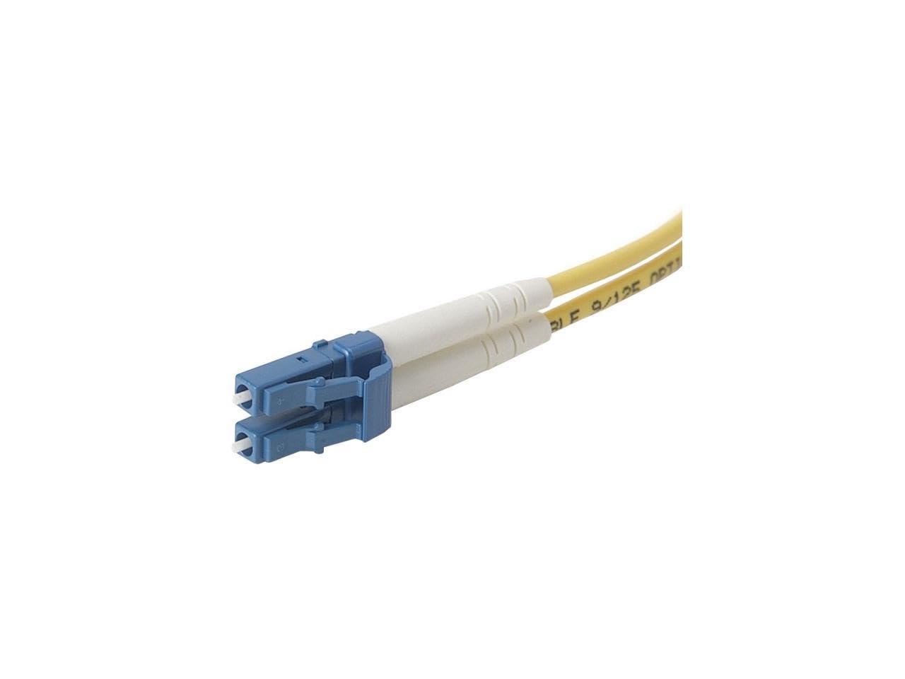16ft LC to LC Fiber Optic Patch Cable - 8.3/125 Micron OM1 Duplex Multimode - High Speed Network Cable for Server, Data Center & Home Office Connectivity