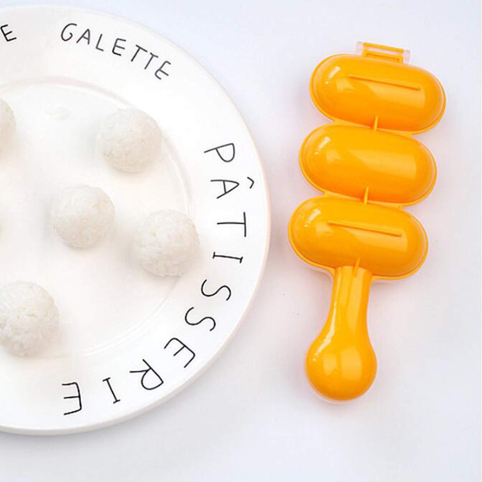 Rice Ball Mould Shaker - DIY Sushi Maker Kit for Perfect Onigiri & Rice Balls | Includes Mini Rice Paddle | Great for Bento Boxes, School Lunches & Japanese Cuisine