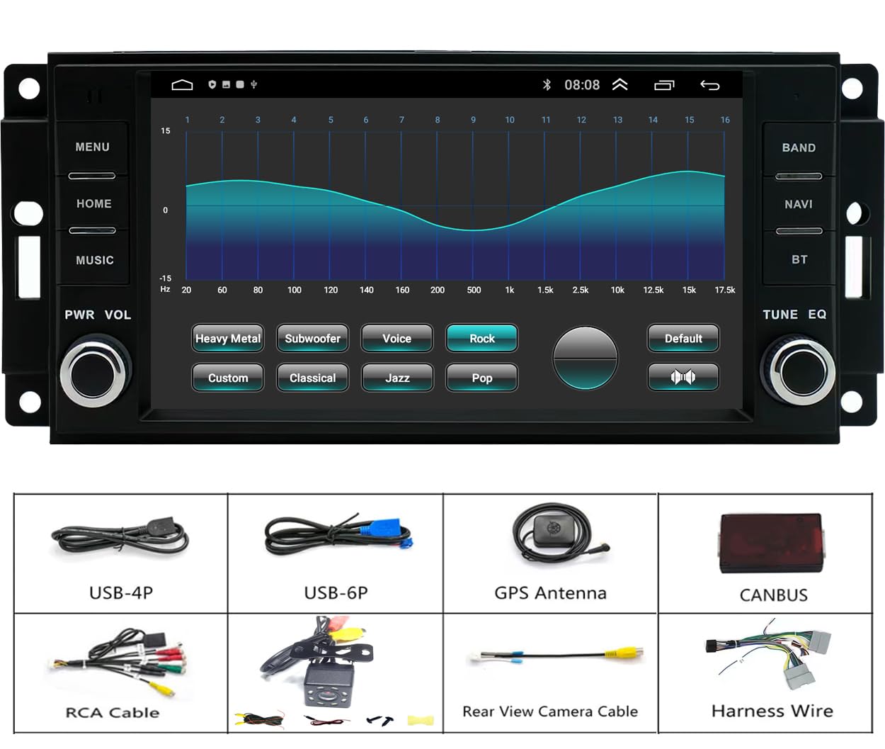 Dodge Avenger & Challenger Car Stereo Upgrade 2008-2014 | Android 13 Touchscreen Radio with Wireless CarPlay & Android Auto | Steering Wheel Control | Backup Camera Included | Perfect for Road Trips & Daily Commutes