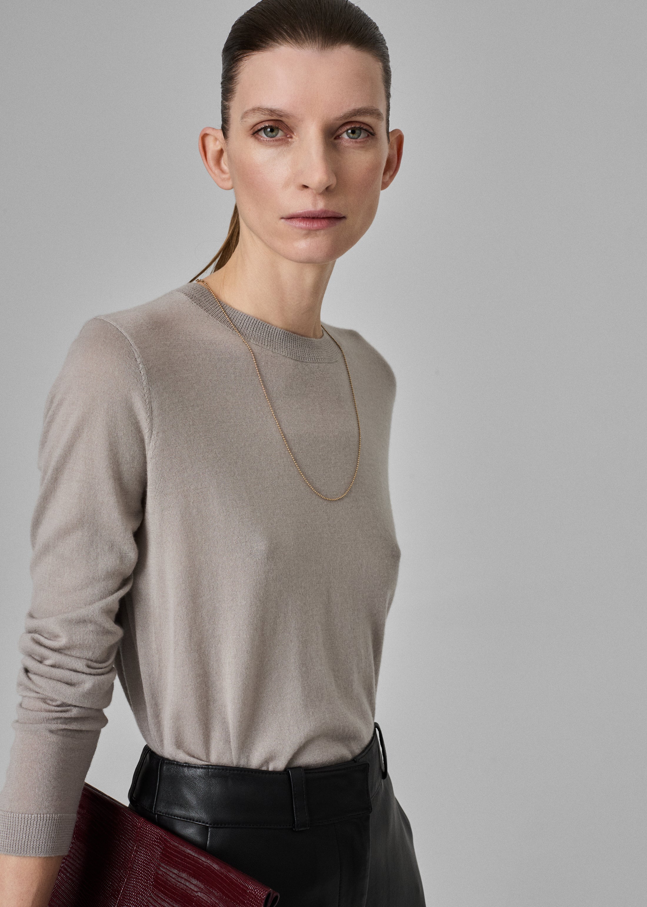 Luxury Fine Cashmere Long Sleeve Crew Neck Sweater for Women & Men | Soft Warm Winter Pullover | Perfect for Office, Travel & Casual Wear