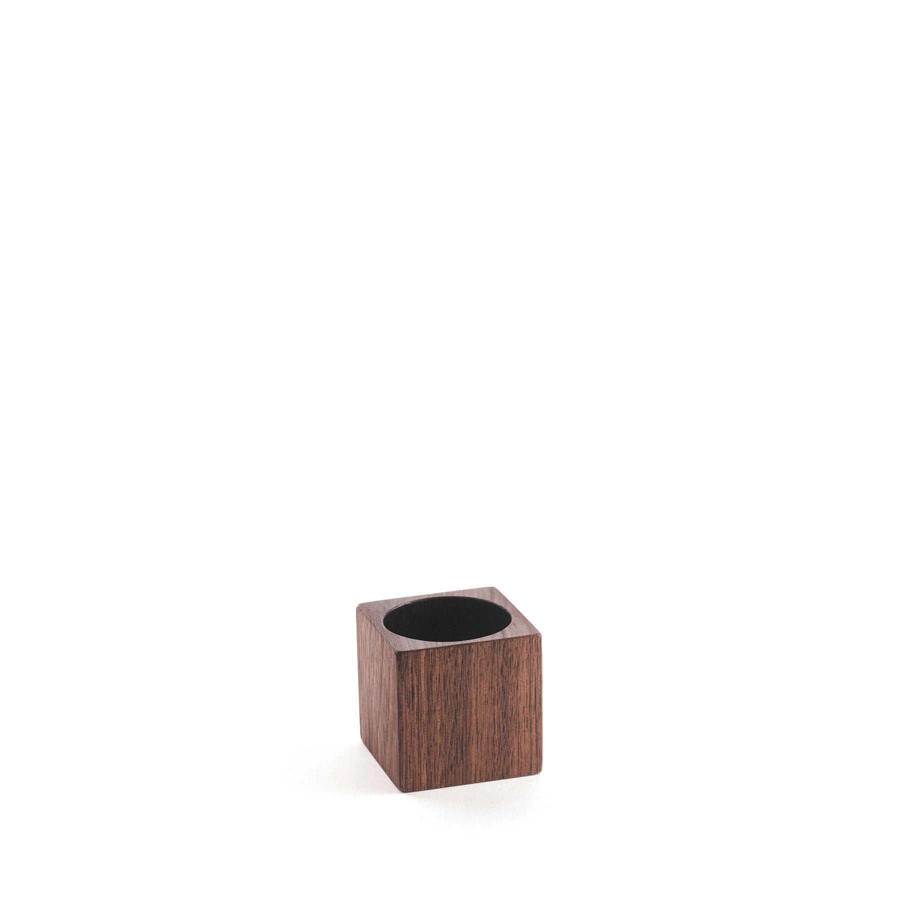 Black Walnut Cube Cup - Handcrafted Wooden Drinking Mug for Coffee, Tea & Whiskey - Perfect for Home, Office & Outdoor Use