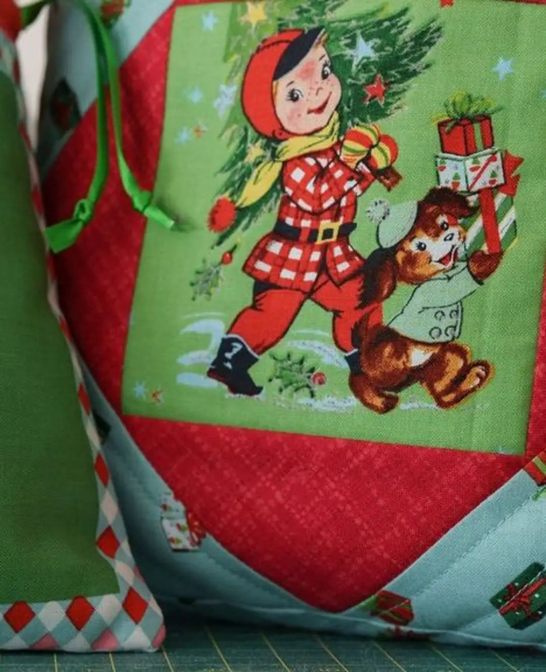 Lindsay Wilkes Jingle Bells Fabric Panel - Christmas Quilting & Crafting Material for Holiday Decorations, DIY Projects, and Seasonal Sewing