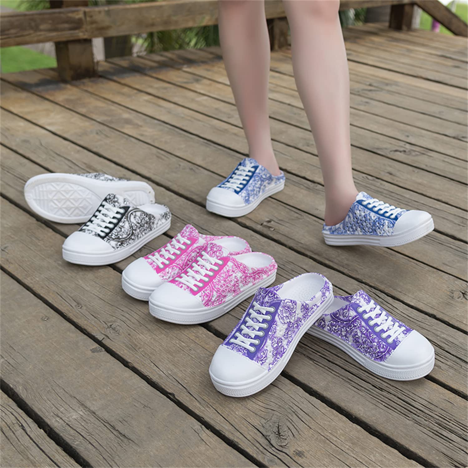 **Women's Garden Clogs - Breathable Water Shoes for Beach, Bathing, Walking & Travel - Comfortable Slip-On Slippers for Home & Outdoor Use**    *(Use Cases: Perfect for beach outings, poolside relaxation, gardening, quick errands, and cozy indoor wear.)*