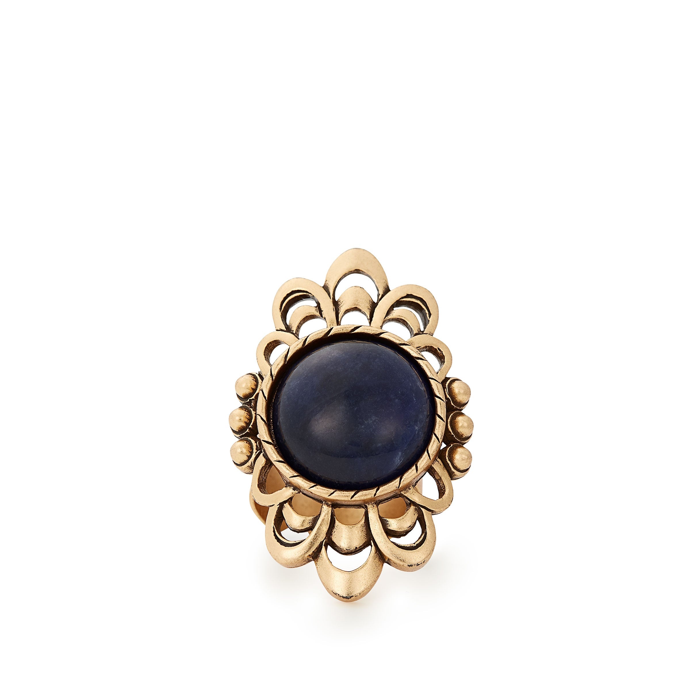 Blue Matrix Cocktail Ring for Women - Elegant Cubic Zirconia Statement Jewelry for Parties, Weddings & Evening Events
