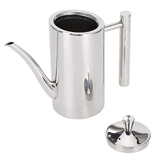 Stainless Steel Oil Dispenser Bottle - 0.5L Leakproof & Dustproof Kitchen Container for Cooking Oil, Vinegar, Soy Sauce - Perfect for Home Kitchen, BBQ, Restaurant Use