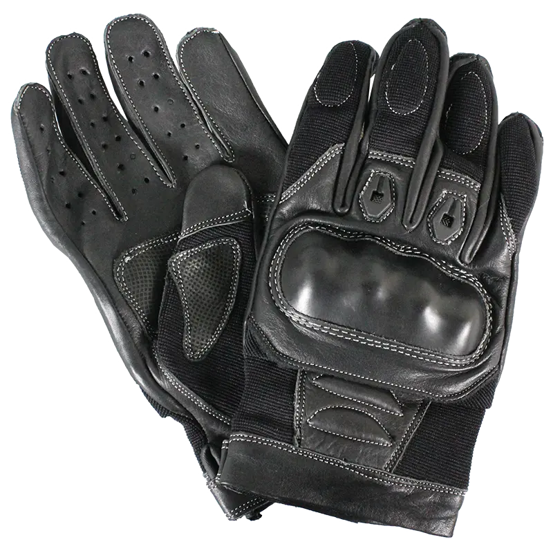 Open Road Hard Knuckle Motorcycle Gloves - Protective Riding Gloves for Men & Women - Durable Leather Biker Gloves for Harley, Cruiser & Street Bikes - Ideal for Long Rides, Commuting & Motorcycle Tours