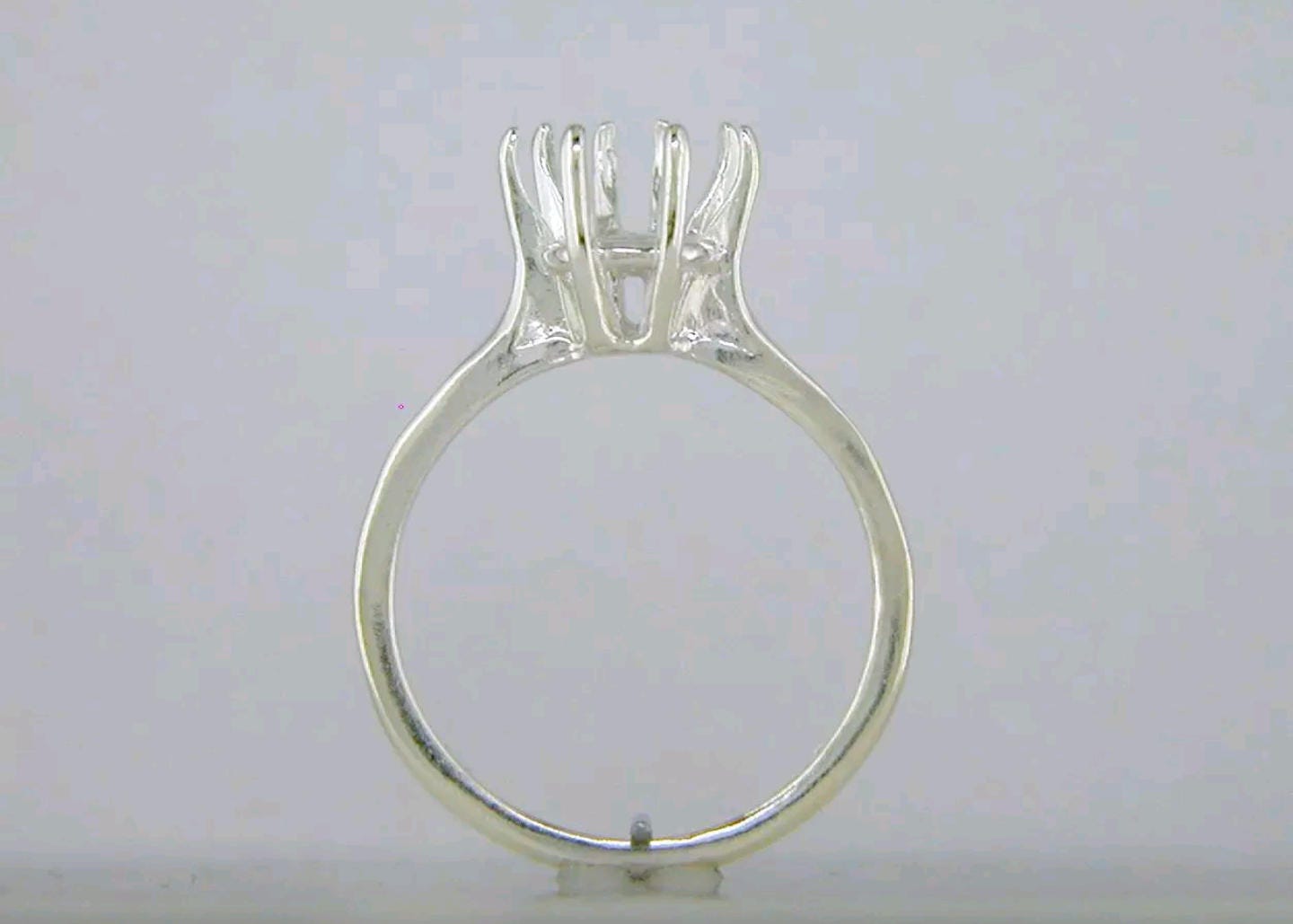 Sterling Silver or 14K Gold 12x8mm to 20x15mm Deep Pear Blank Ring Shank Setting - Size 8 (Item# 163880/143880) - Perfect for Engagement Rings, Wedding Bands & Jewelry Making