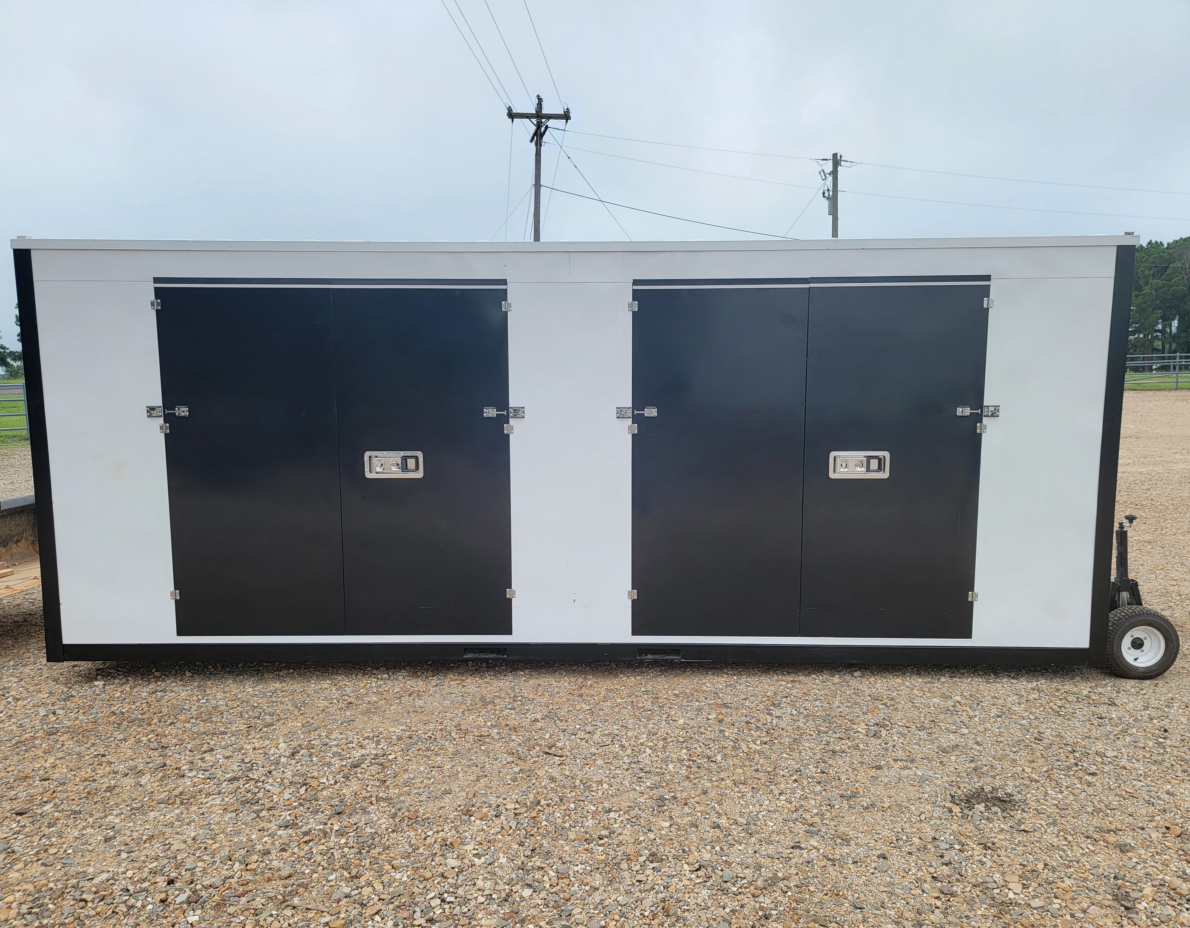 8'x20' Two Door Portable Relocatable Storage Container | Durable Steel Construction | Ideal for Home Storage, Business Inventory & Construction Site Use
