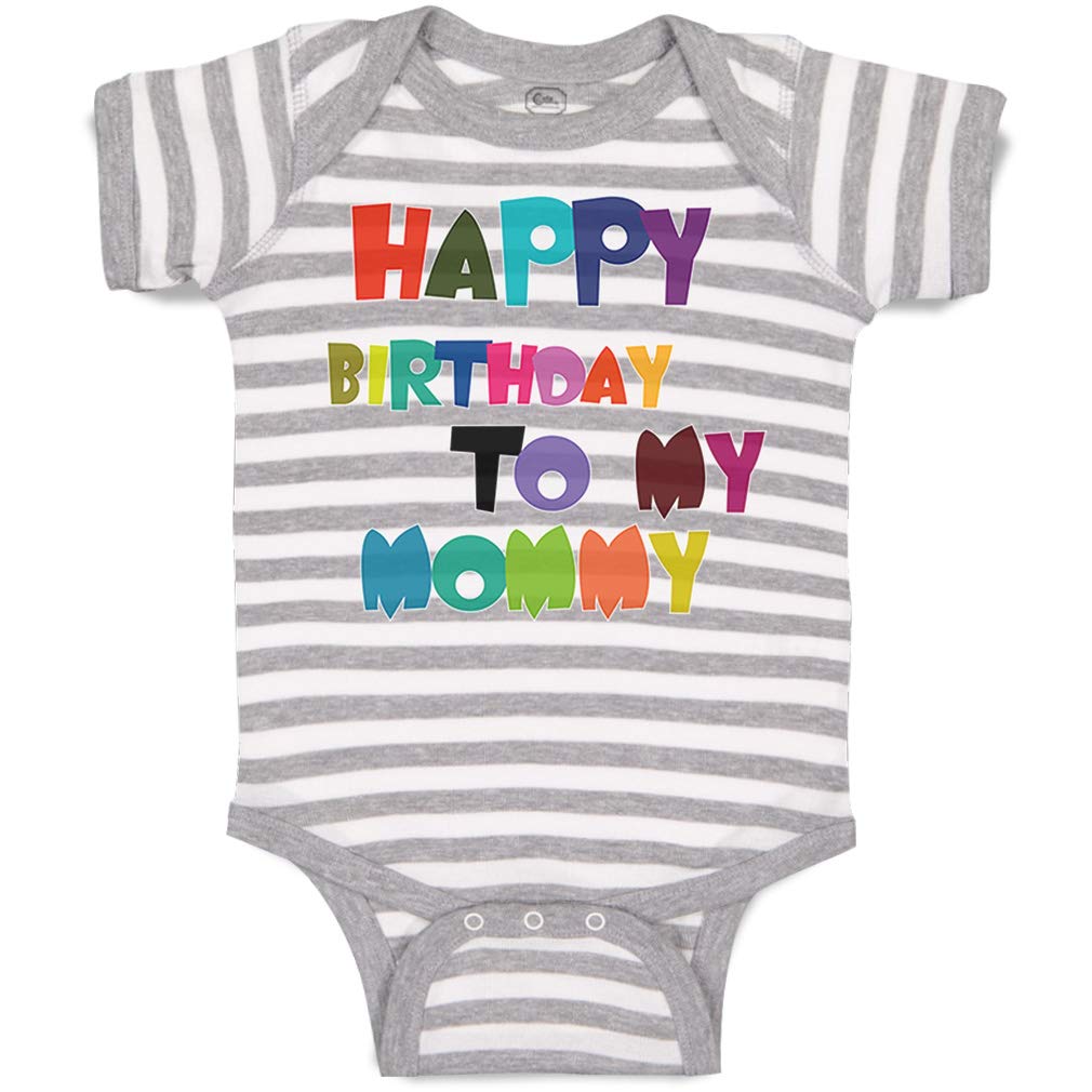 Happy Birthday Baby Bodysuit - Cute Cotton Onesie for Boys & Girls - Funny 'Happy Birthday to My Mommy' Outfit - Perfect for Birthday Parties & Photo Shoots
