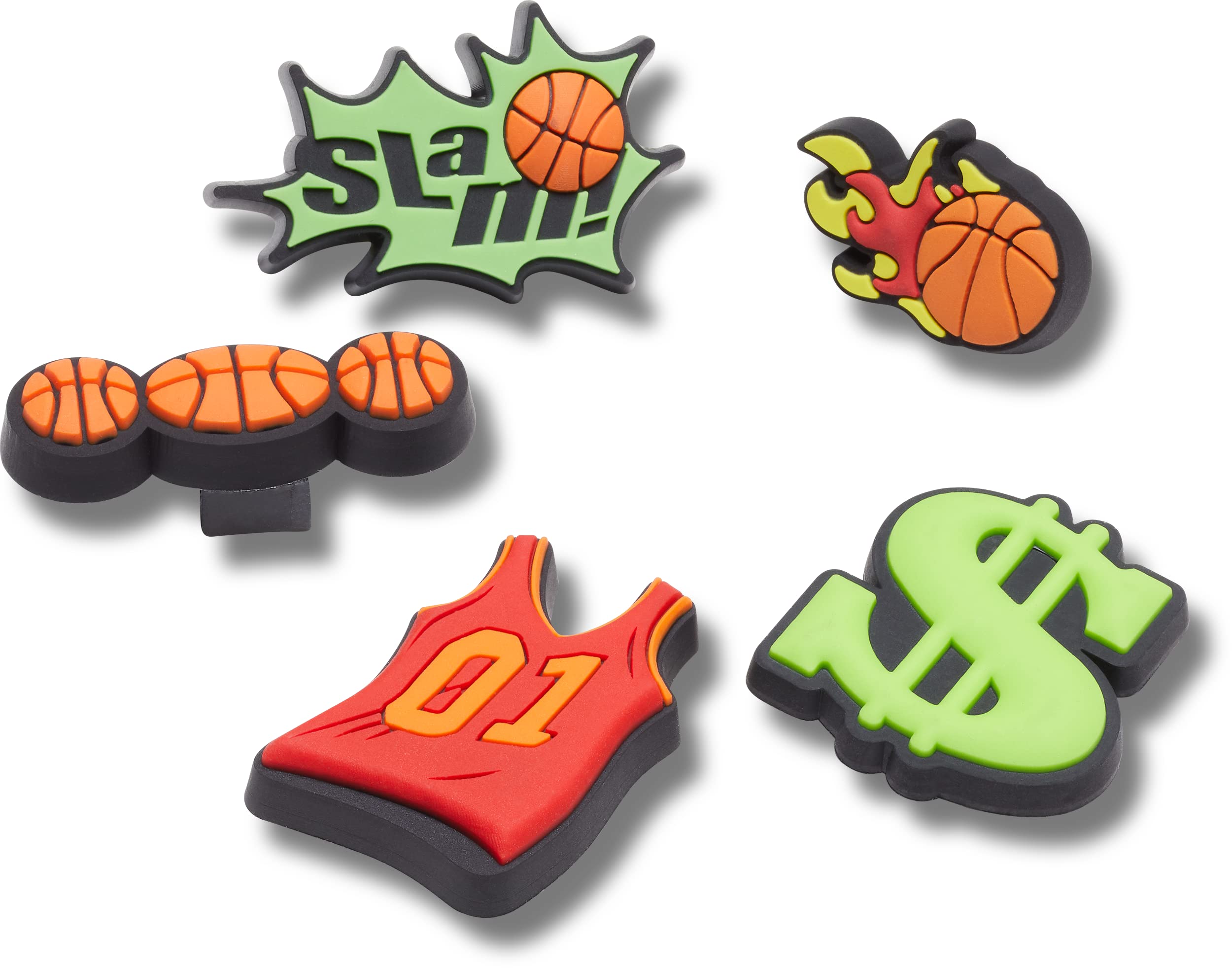 Crocs Jibbitz 5-Pack Shoe Charms for Crocs & Laces | Fun & Customizable Accessories for Kids & Adults | Perfect for School, Work & Casual Wear