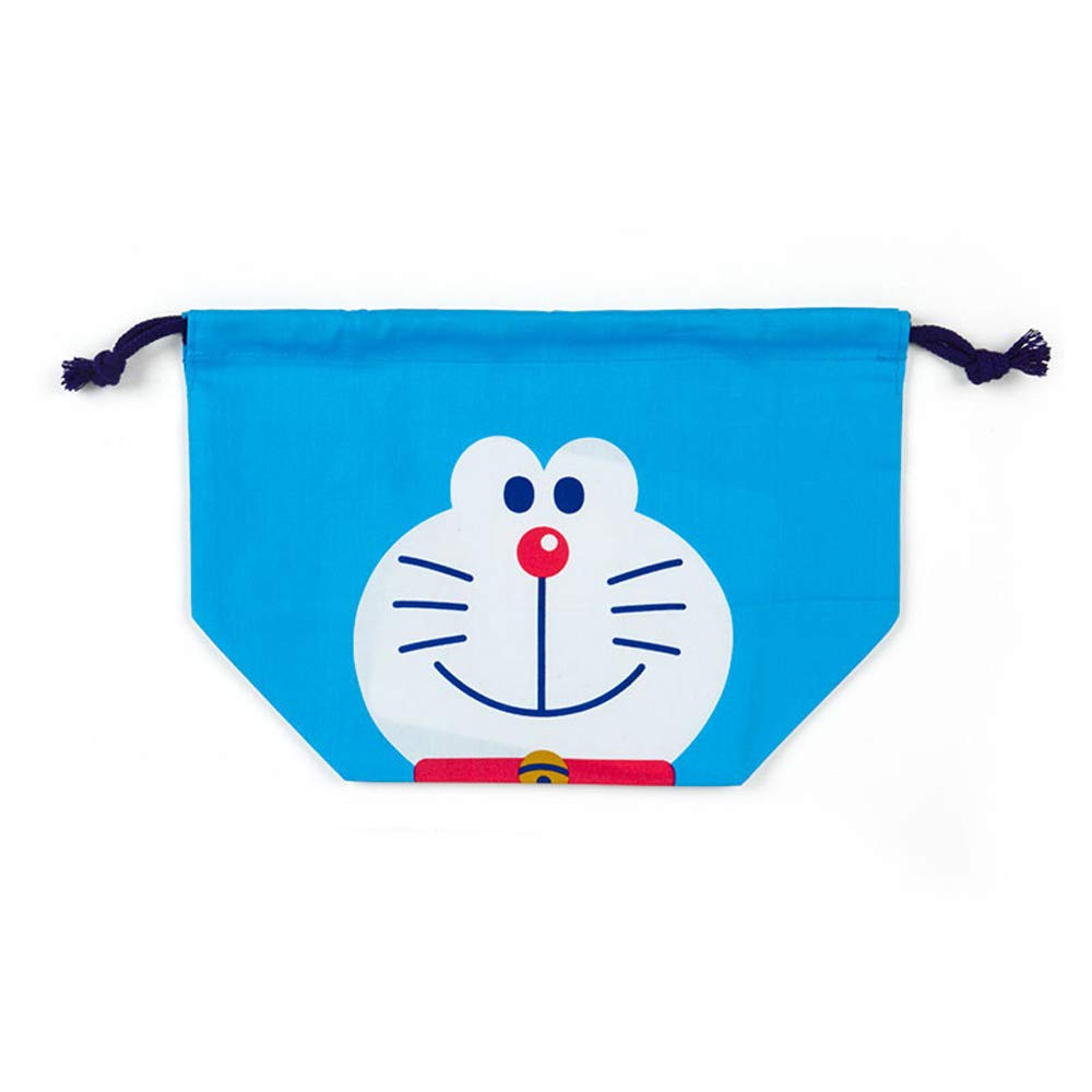 Doraemon Lunch Box Bag - Japanese Anime Drawstring Lunch Bag for Kids, School, Picnic & Travel - Bento Box Carrier for Boys & Girls