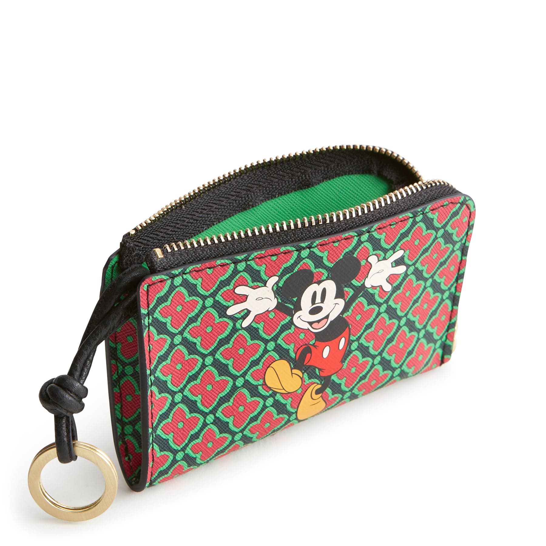 Disney Mickey Mouse Zip Card Pouch Wallet - Cute & Compact for Credit Cards, IDs, Cash - Perfect for Travel, Shopping, and Everyday Use