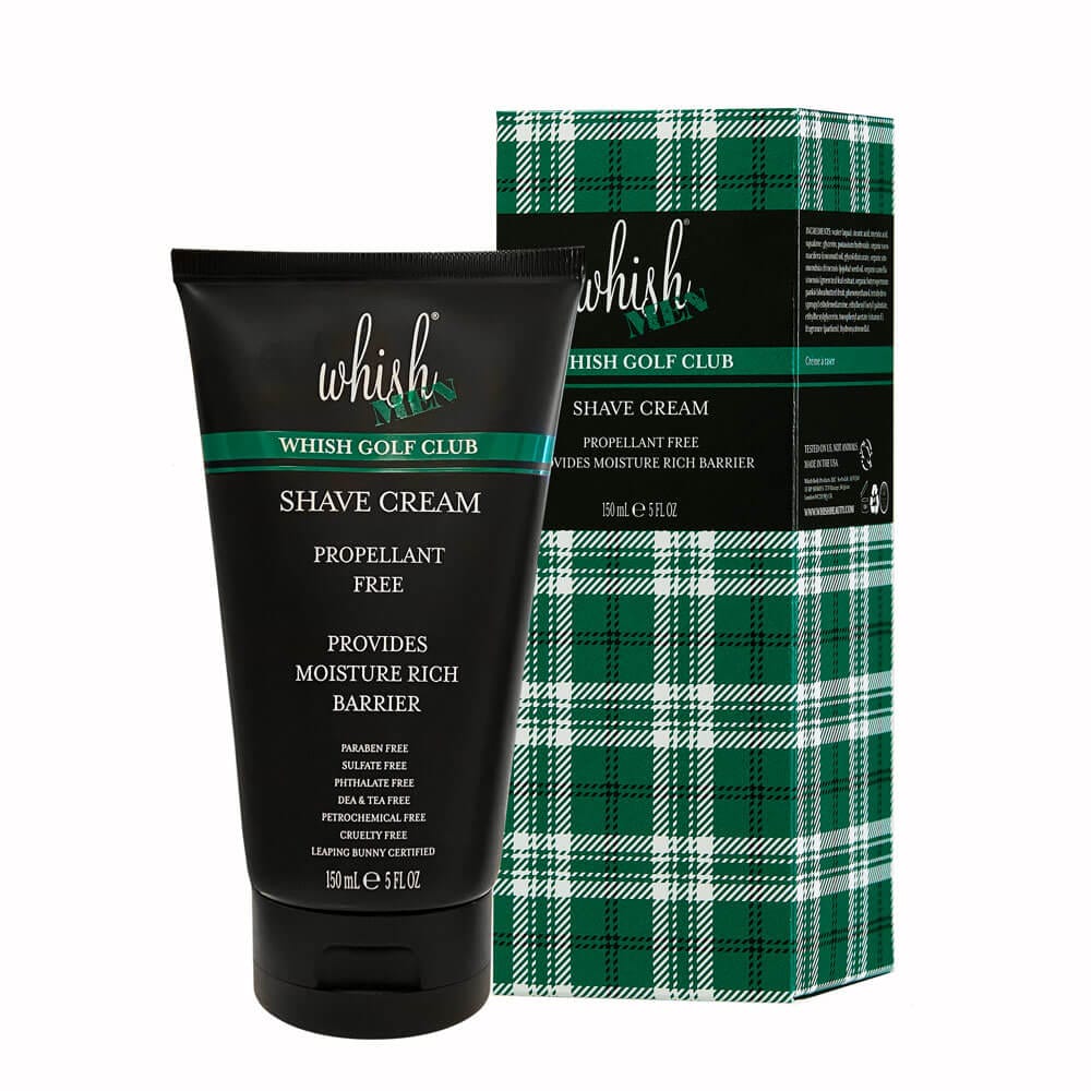 Premium Shaving Cream for Men - Smooth & Hydrating Shave - Ideal for Golfers & Travel - Whish Golf Club Collection