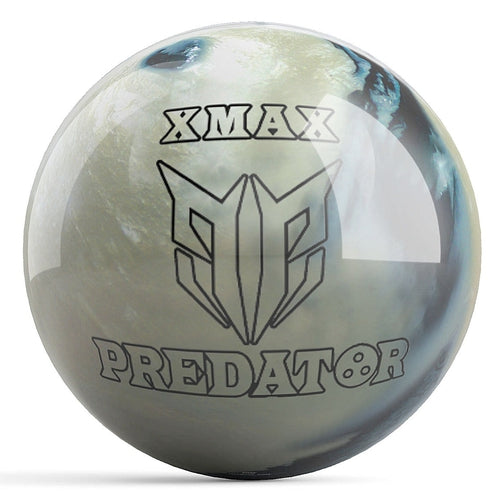 Elite Predator Xmax Silver/Black Pearl Bowling Ball - High Performance Reactive Resin Bowling Ball for Hook Shots | Perfect for League Play & Tournament Bowlers