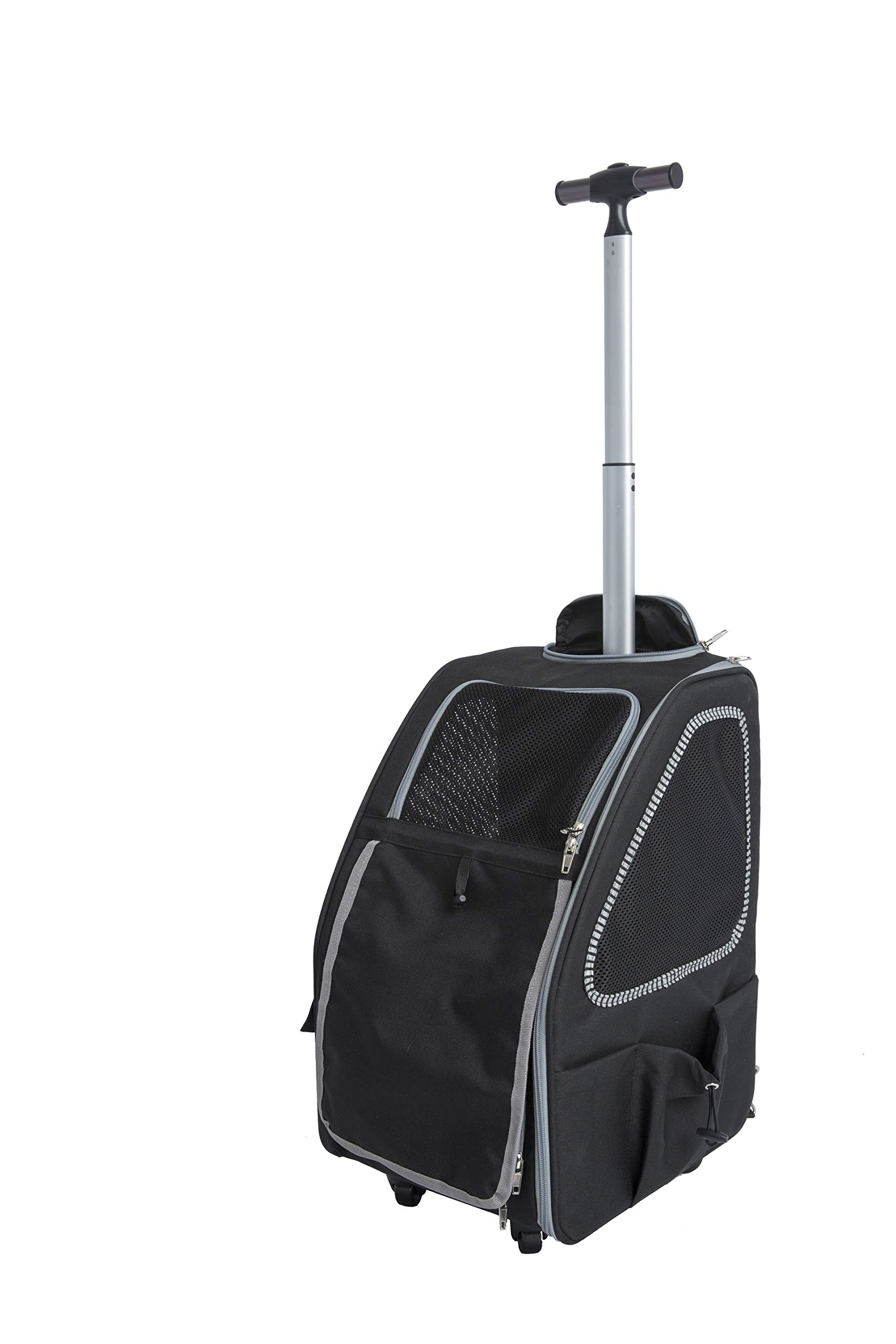 Petique Pepper 5-in-1 Complete Travel System with Pet Carrier & Stroller for Small Dogs and Cats | Portable Pet Gear for Car, Airplane & Outdoor Adventures