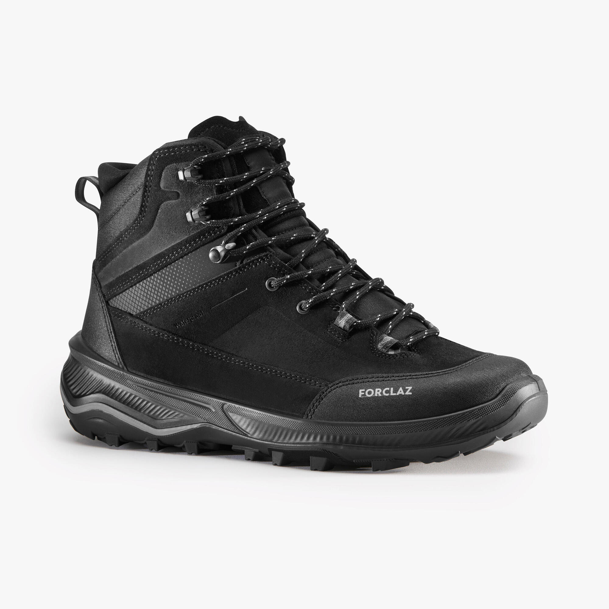 Forclaz Men's MT100 Waterproof Hiking Boots - Lightweight Trekking Shoes for Outdoor Adventures, Mountain Climbing & Trail Walking