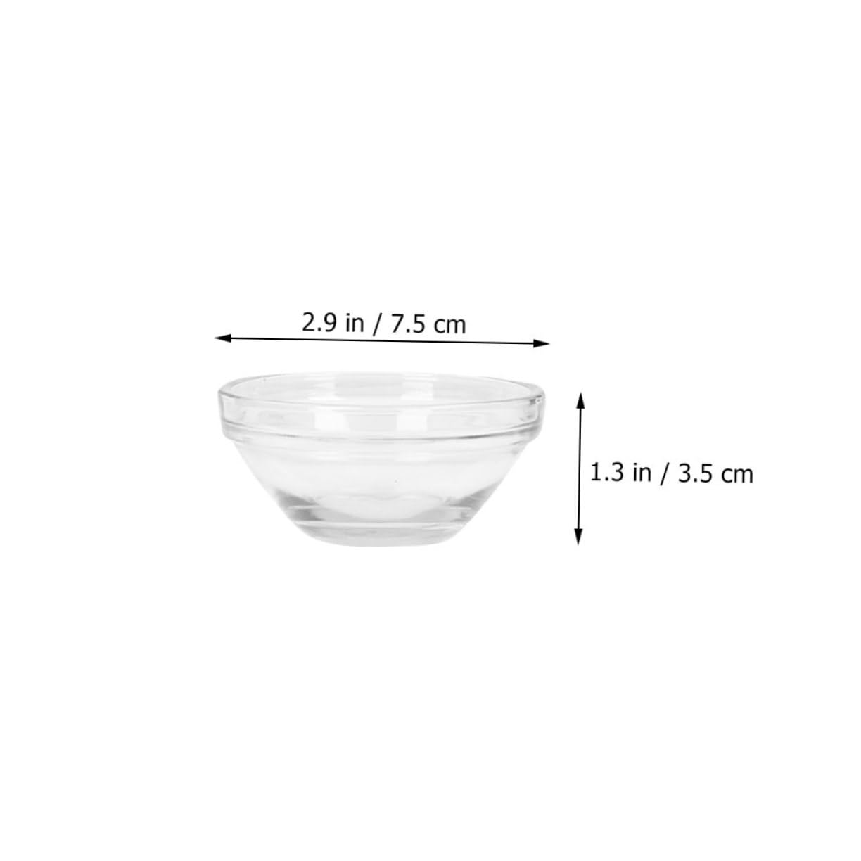 Baluue 12-Piece Glass Beauty Salon Essential Oil Bowl Set - Face Tools, Sauce Containers, Spa Face Condiment Bowls, Hair Coloring & Tint Bowls for DIY Mask Mixing - Perfect for Professional Salons & Home Spa Treatments