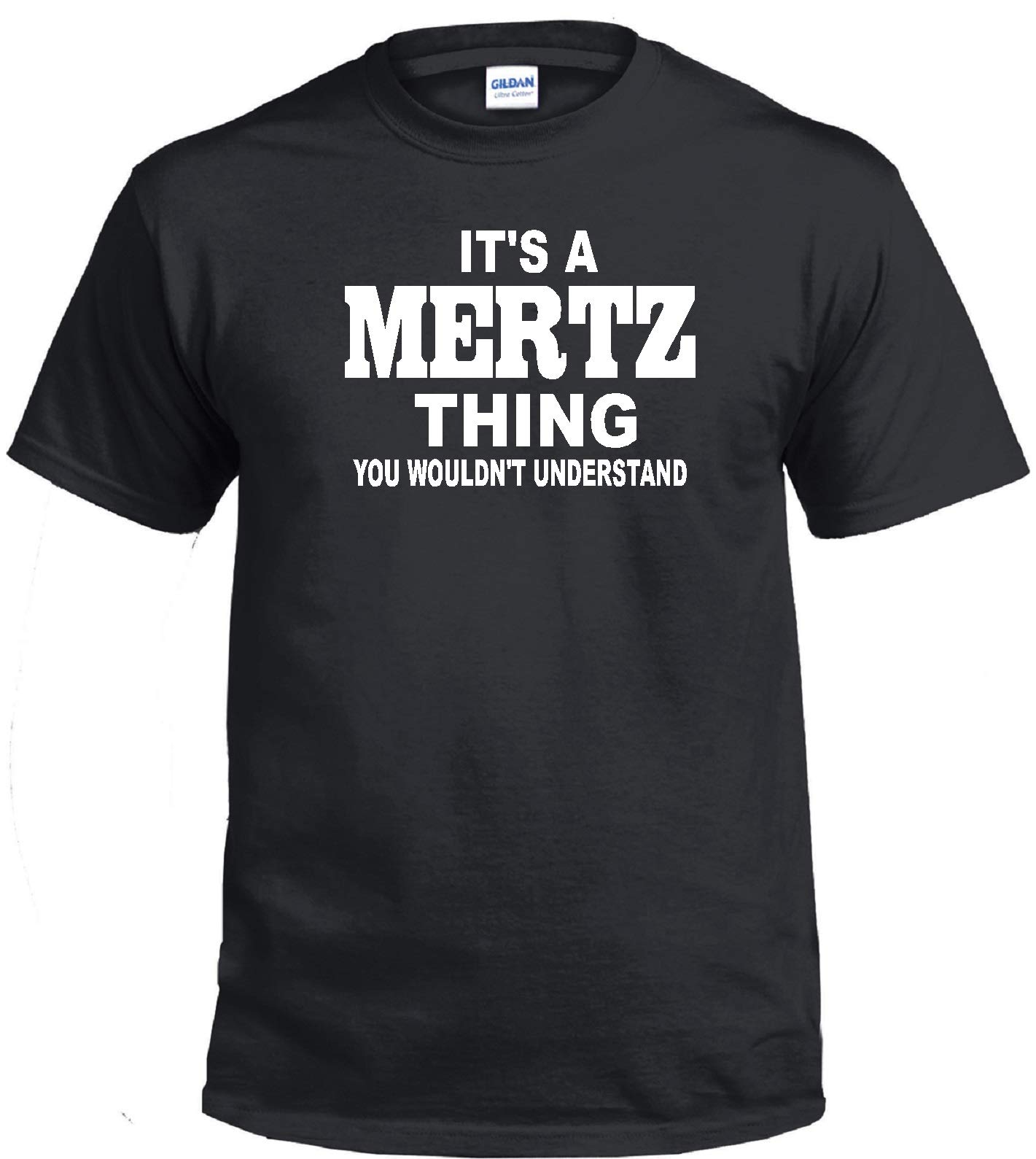 STUFF WITH ATTITUDE MERTZ Black Graphic T-Shirt for Men & Women | Cool Casual Streetwear Tee for Everyday Wear, Parties & Outings