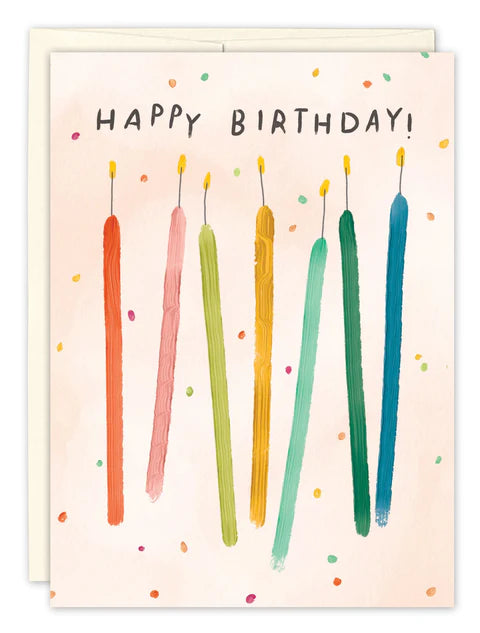 Personalized Birthday Candles Card - Custom Greeting Card with Candles for Birthday Wishes & Celebrations | Perfect for Parties, Gifts & Special Occasions