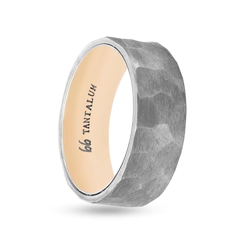 8mm Hammered Texture Rose center