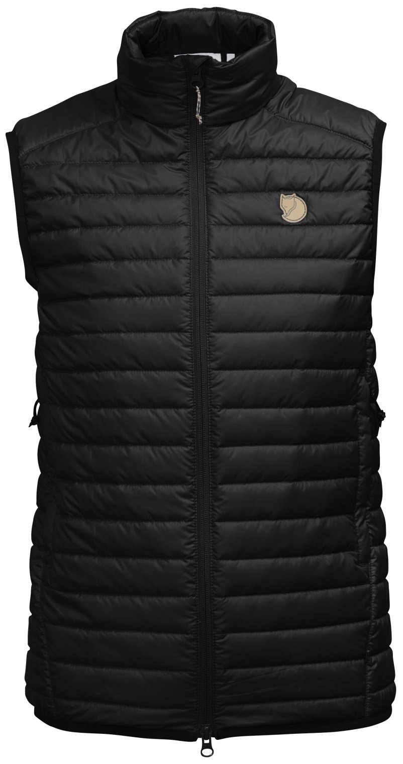 Fjallraven Abisko Padded Vest for Men - Insulated Winter Vest, Lightweight & Water-Resistant, Black (Size XL) - Perfect for Hiking, Camping & Outdoor Adventures