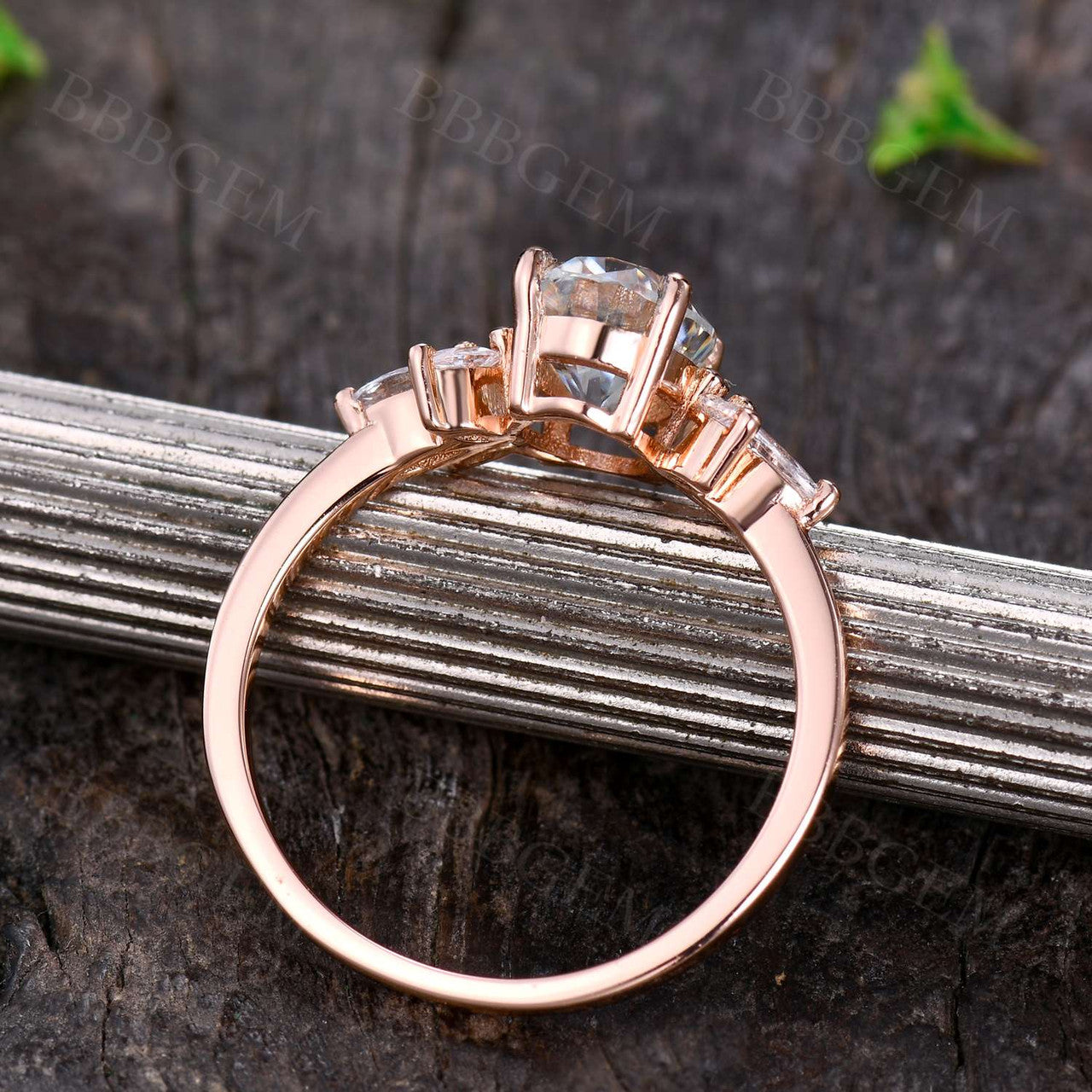 14K Rose Gold Oval Moissanite Engagement Ring - Wedding, Promise & Anniversary Jewelry for Women | Perfect for Proposals, Bridal Sets & Special Occasions