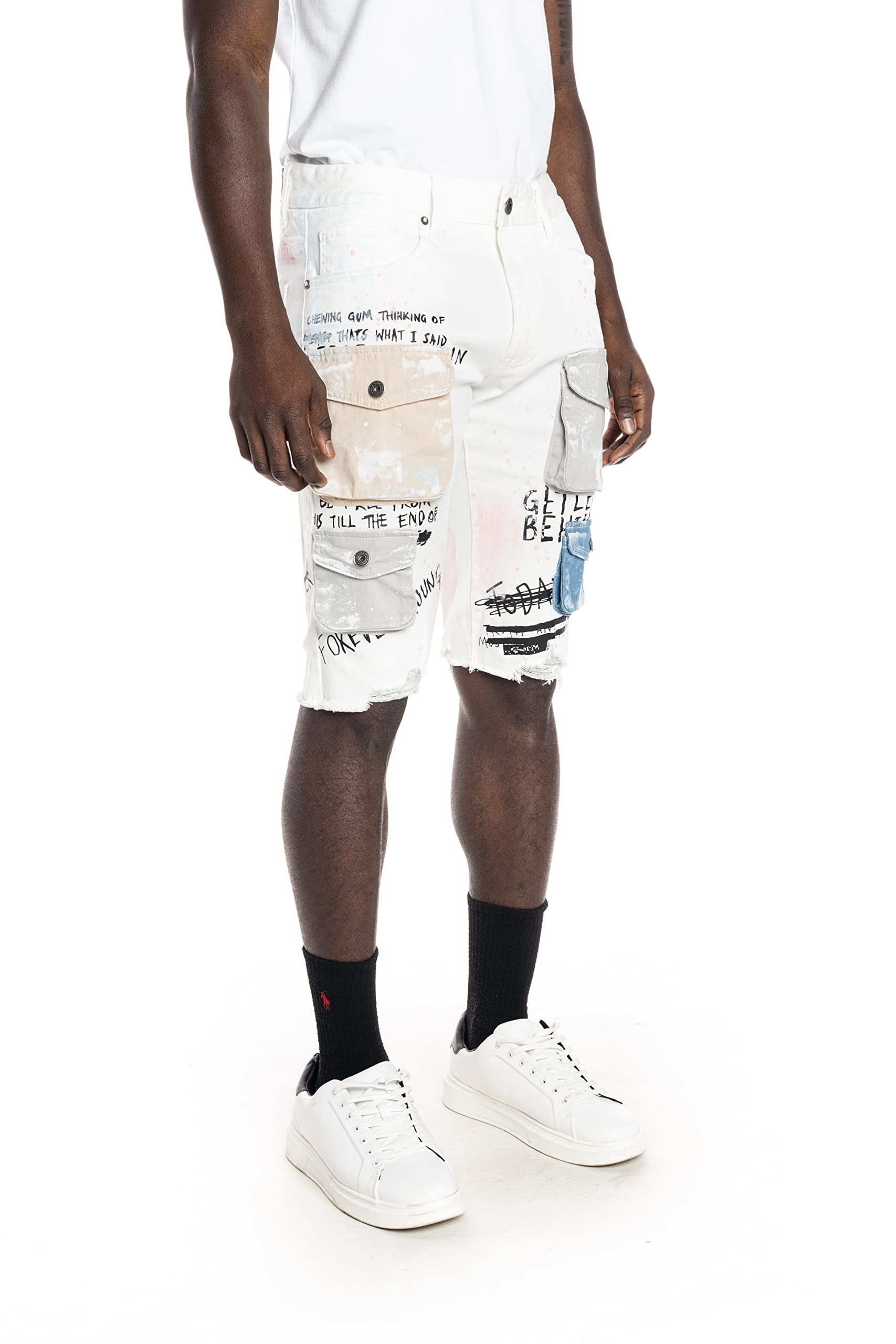 Trendy Flame Graphic Denim Shorts for Women - High Waisted Distressed Denim Shorts - Perfect for Summer, Concerts & Streetwear Fashion
