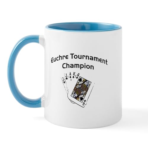 White/Blue Inside - Euchre Tournament Mug