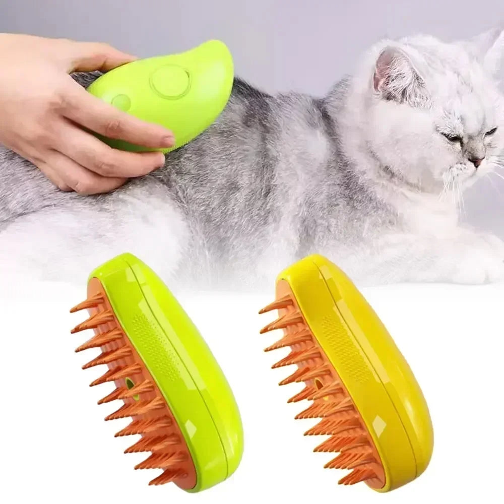 Pet Grooming Brush for Cats and Dogs - Gentle Massage & Deshedding Tool for Home Grooming & Bonding Time
