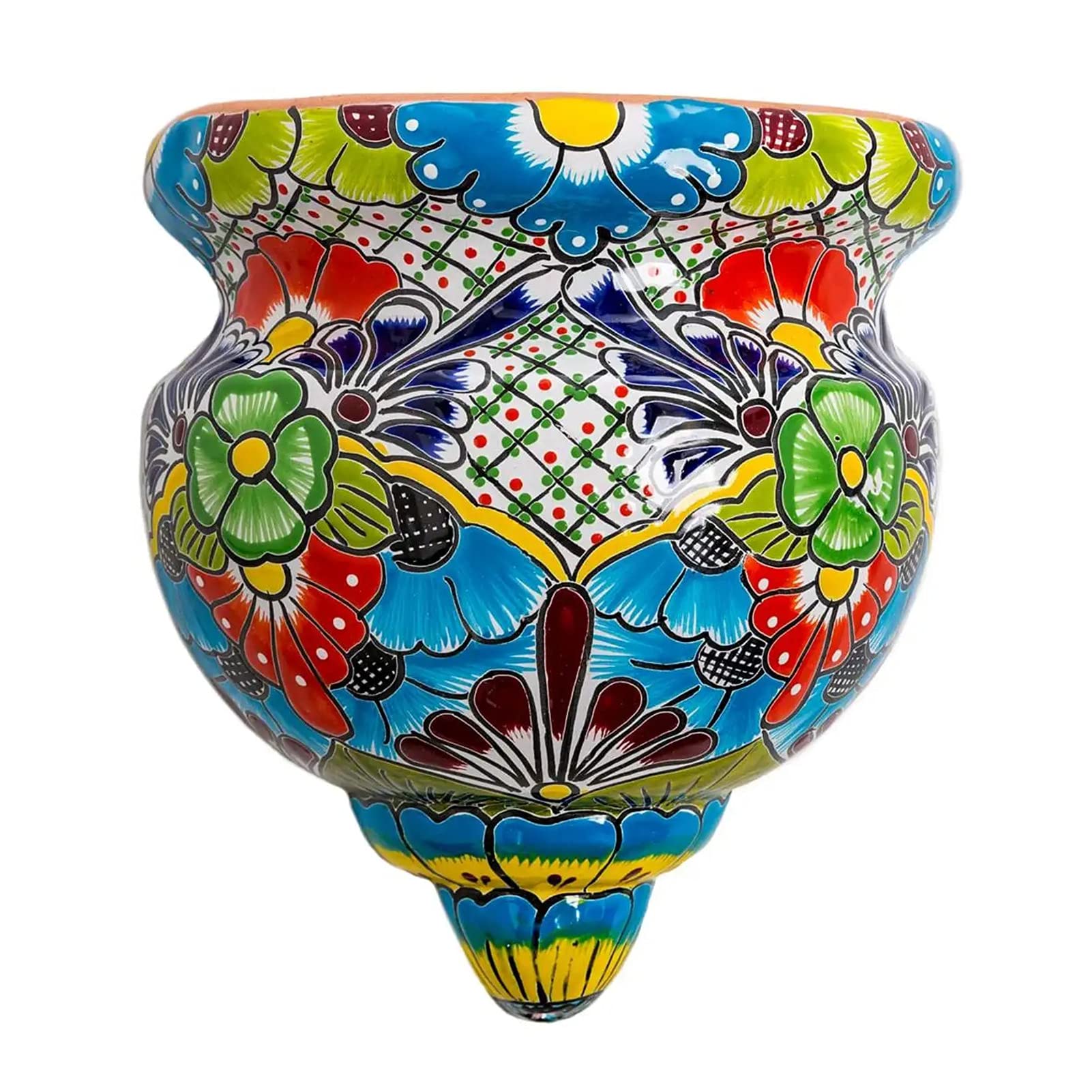 LEFUYAN Resin Flower Pot - Handmade Garden Planter with Flat Back for Wall Mounting, Home Decor, Indoor & Outdoor Gardening - Perfect for Succulents, Herbs, and Small Plants
