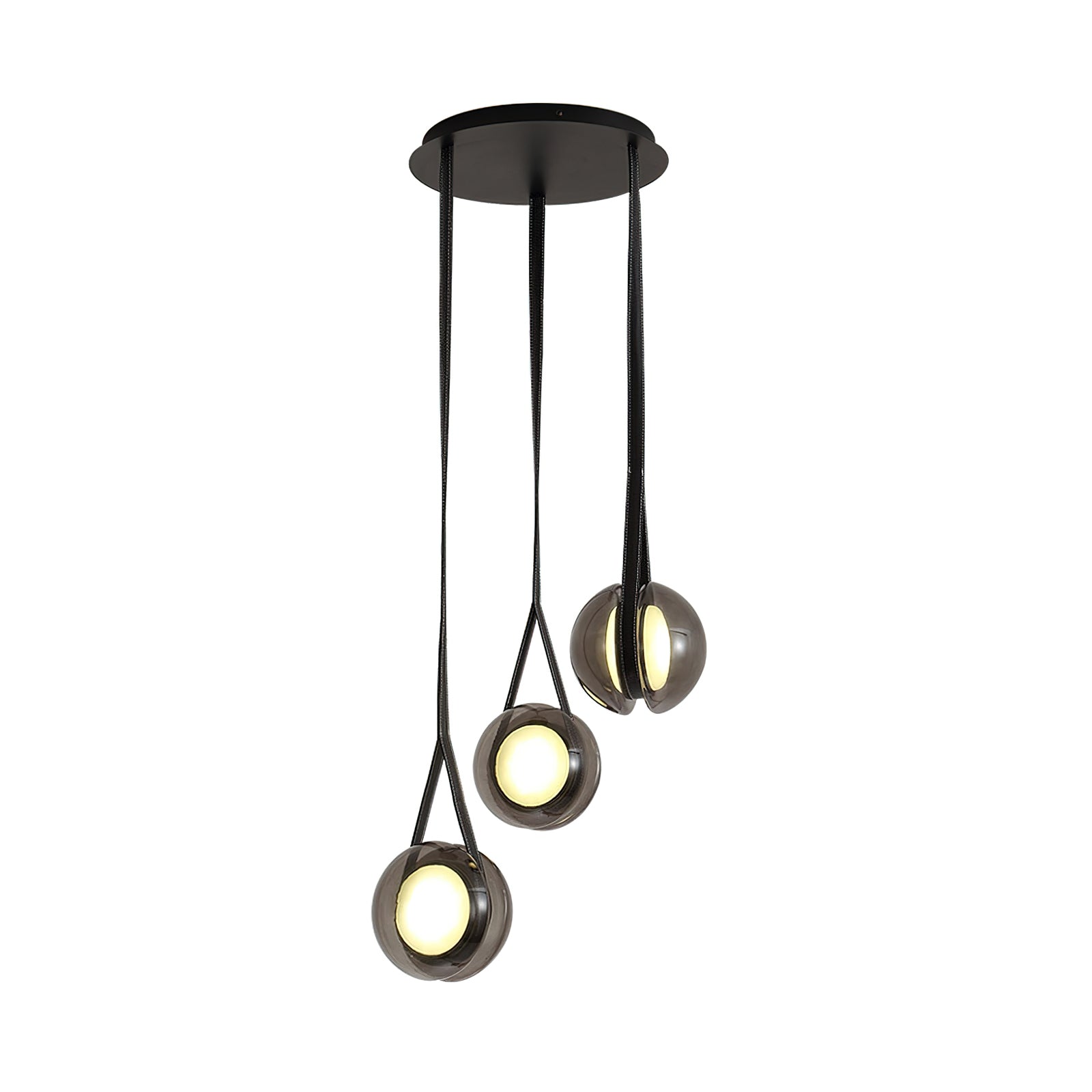 Modern Blackhole Glass Pendant Light Fixture - Elegant Ceiling Lighting for Dining Room, Kitchen Island & Bedroom Decor