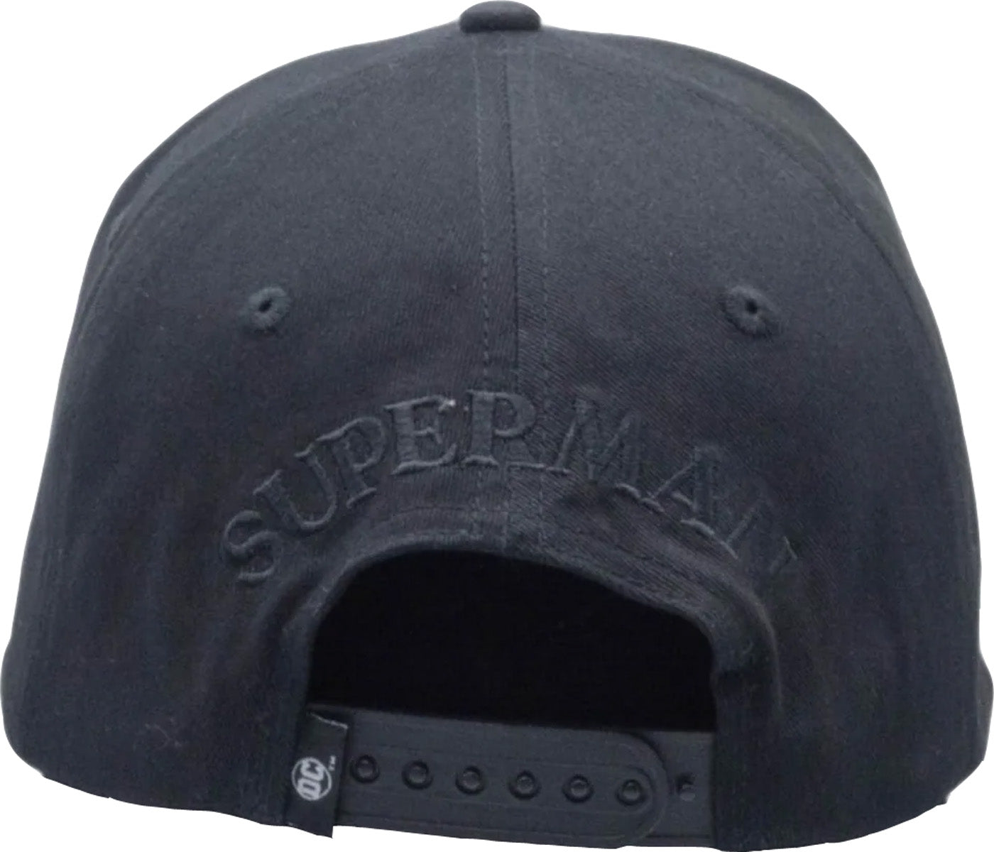 DC Comics Superman All Black Rubber Logo Baseball Cap for Men & Women - Stylish Superhero Fashion Hat for Casual Wear, Cosplay, and Collectors