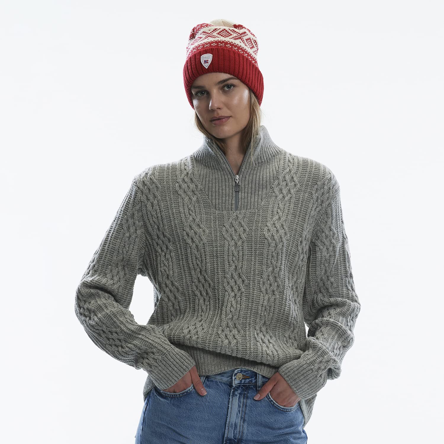 Dale of Norway Cortina 1956 Unisex Wool Beanie - 100% Lightweight Merino Wool Winter Hat for Men & Women - Warm Knit Cap for Skiing, Snowboarding & Outdoor Activities
