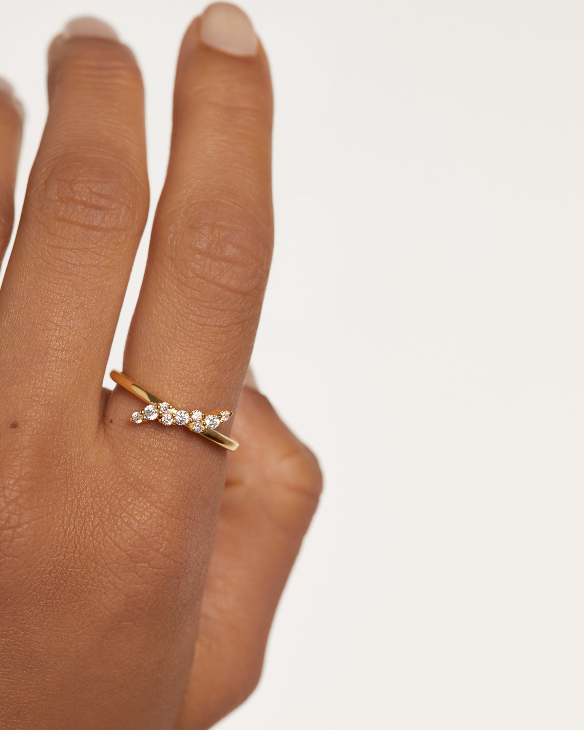 GRID Natura 14K Gold Ring for Women - Elegant Minimalist Stackable Band - Perfect for Everyday Wear, Gifts & Special Occasions