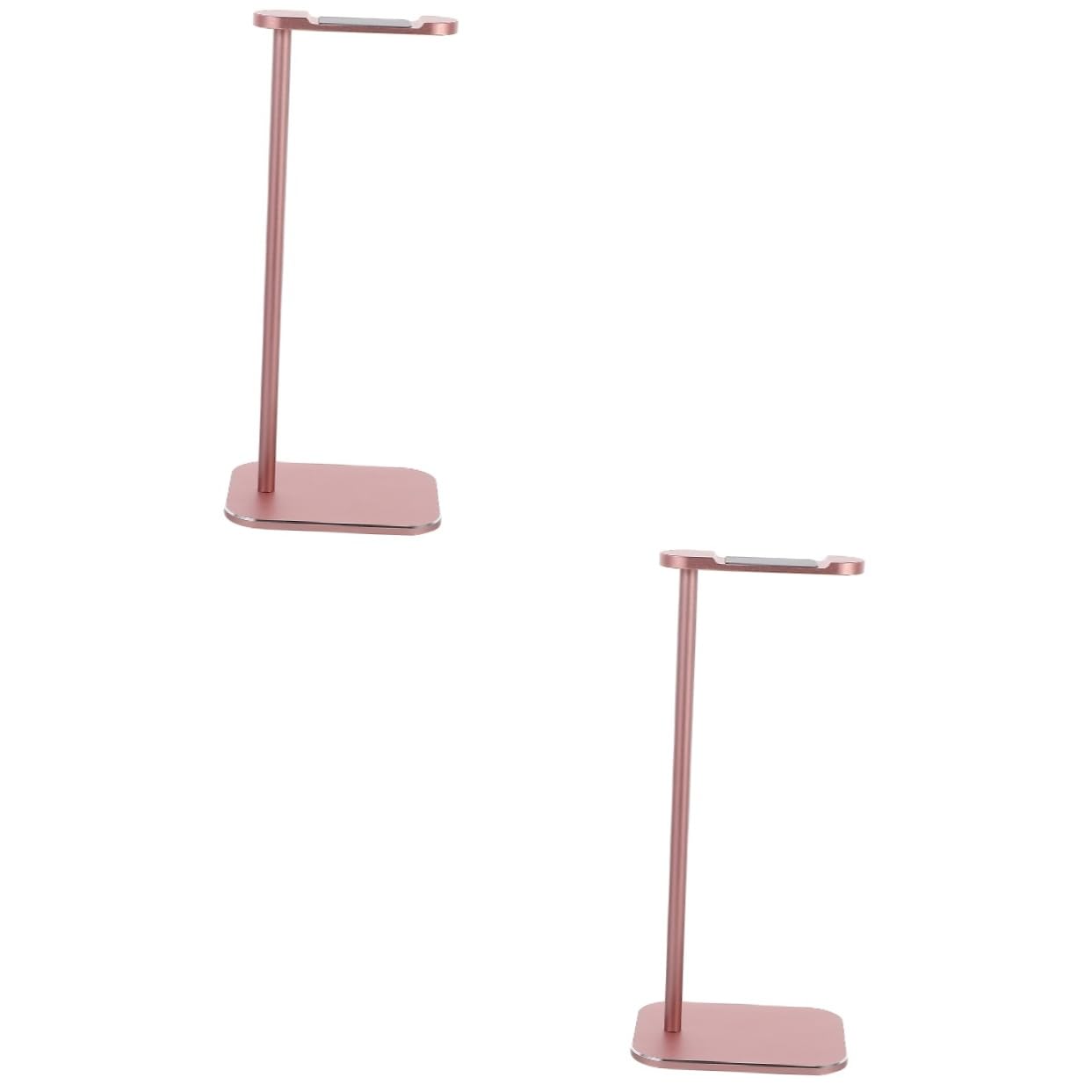 Angoily 2 Pack Aluminum Alloy Headphone Stand - Premium Desktop Headset Holder with Non-Slip Base for Gaming, Office & Home Organization (Z9 Shelf)