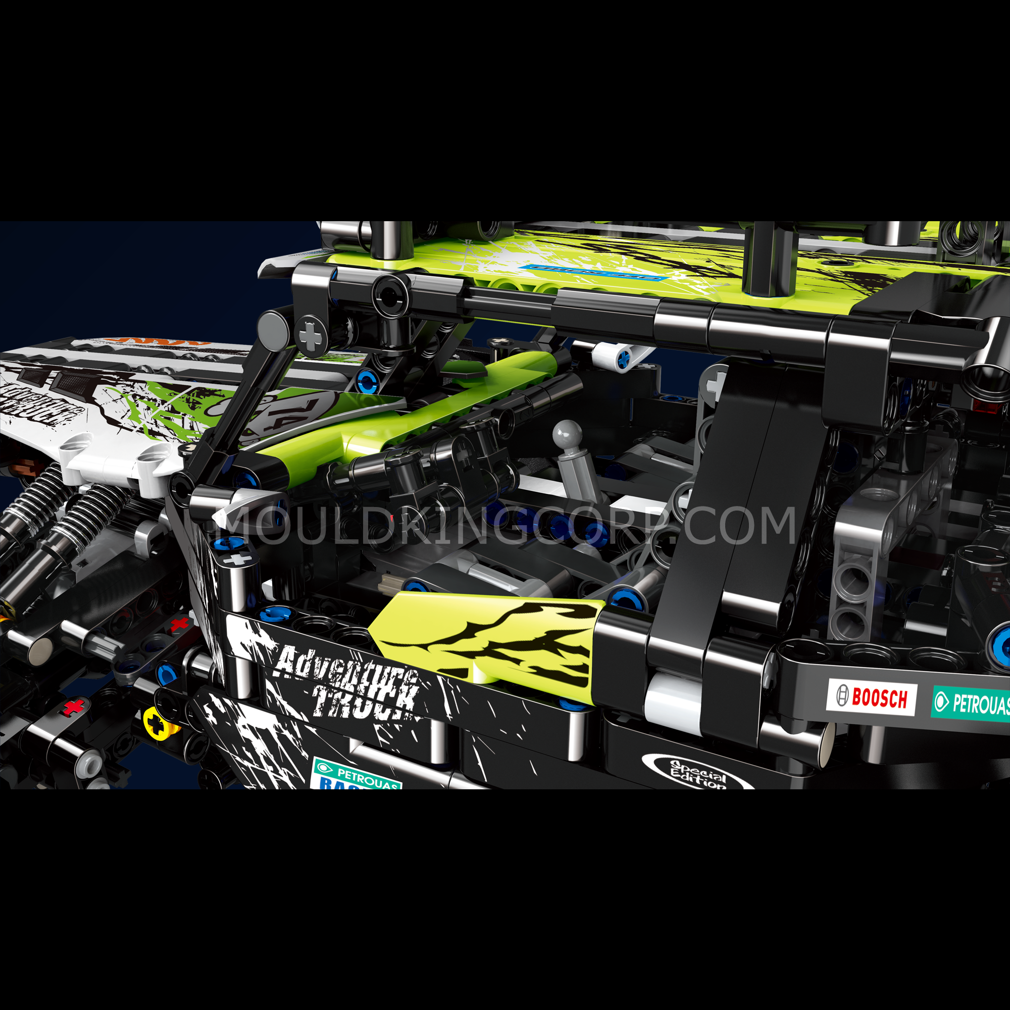Mould King 18002 Green Hound Remote Control Buggy Building Kit with 1,890 Pieces - STEM Educational Toy for Kids & Adults, Perfect for Indoor & Outdoor RC Car Racing Fun