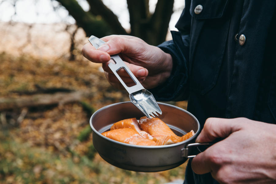 Titanium Full Windsor Muncher Multi-Tool Utensil - Compact Camping, Hiking & Survival Gear for Outdoor Adventures