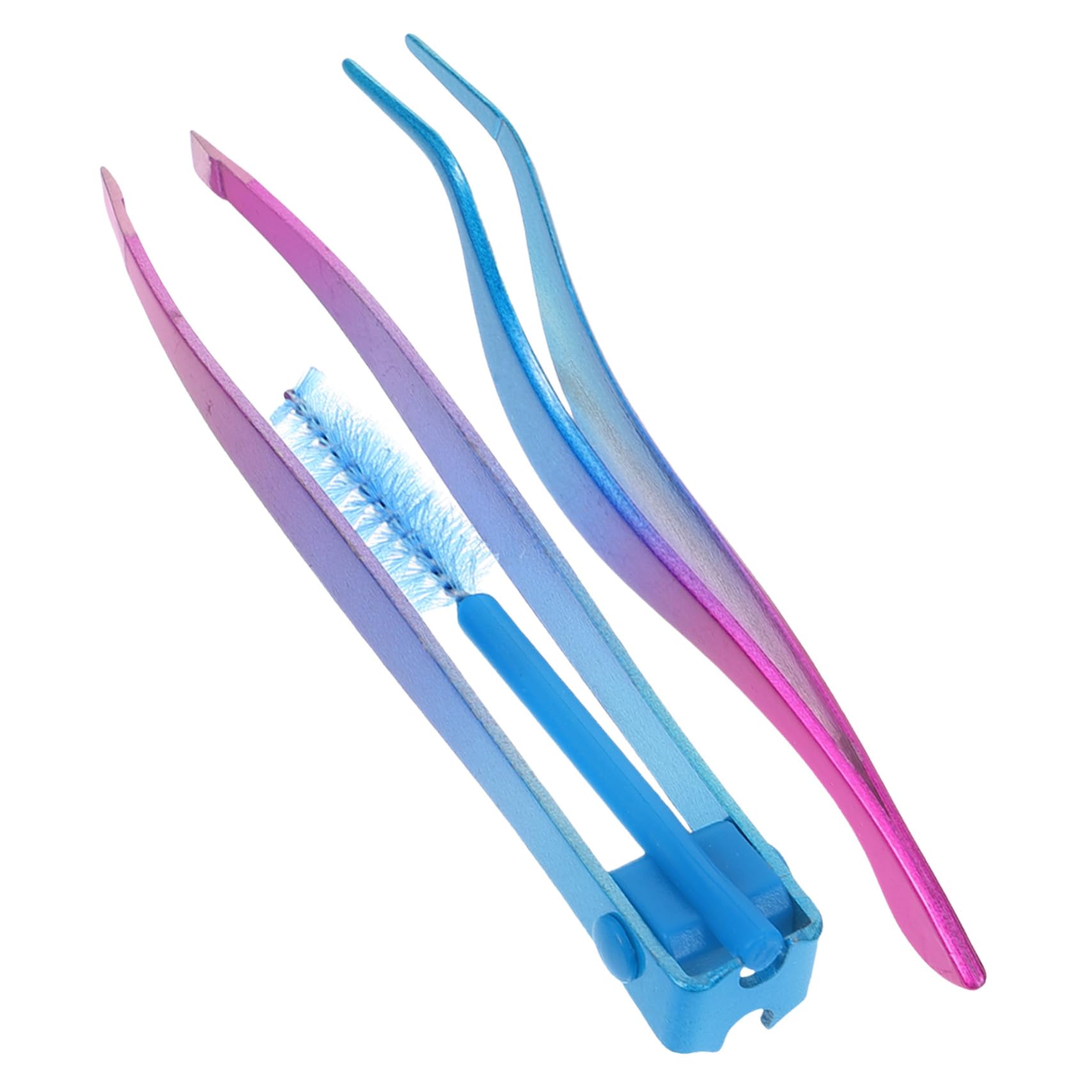 Professional Stainless Steel Eyebrow Tweezers & Eyelash Curler Set - Precise Hair Removal & Lash Lifting Tools for Perfect Eyebrow Shaping & Eye Makeup - Ideal for Home, Salon, and Travel Beauty Kits