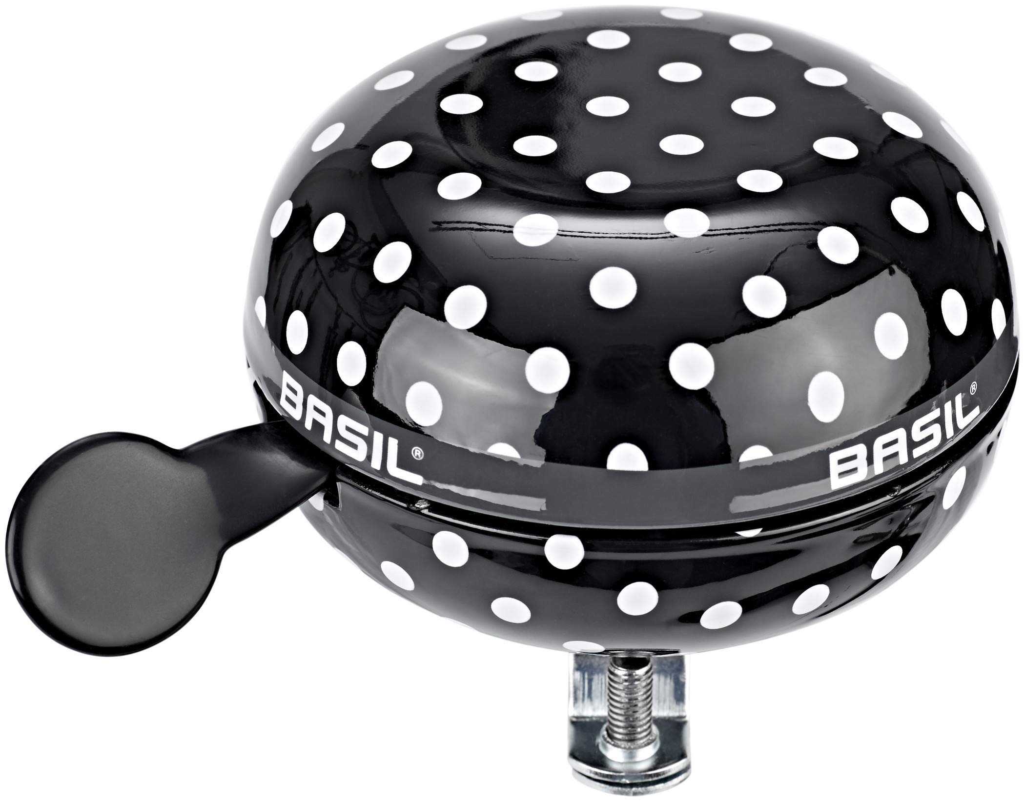 Polka Dot Basil Bike Bell - 3 Inch Loud Ding Dong Ring for Bicycles - Perfect for Kids, Adults & Commuters - Ideal for Urban Cycling & Outdoor Adventures