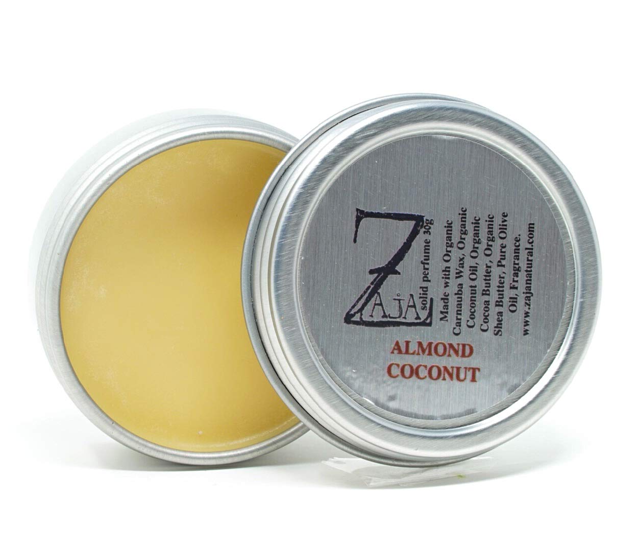 Almond Coconut Solid Perfume 30g - Natural Vegan Perfume with Almond, Coconut Milk, Vanilla & Tonka Bean | Long-Lasting Scent for Women, Travel & Everyday Use