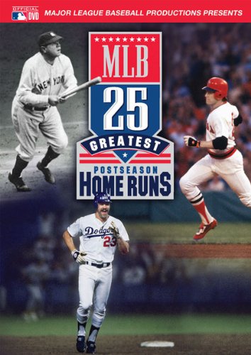 MLB 25 Greatest Postseason Home Runs DVD - Baseball History Collection for Fans & Sports Enthusiasts - Perfect for Game Nights & Sports Memorabilia Collectors