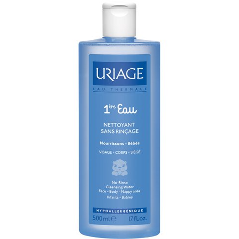Uriage 1ère Eau Ultra Gentle Cleansing Water 500ml - Fragrance-Free Micellar Water for Sensitive Skin | Perfect for Makeup Removal & Daily Face Cleansing