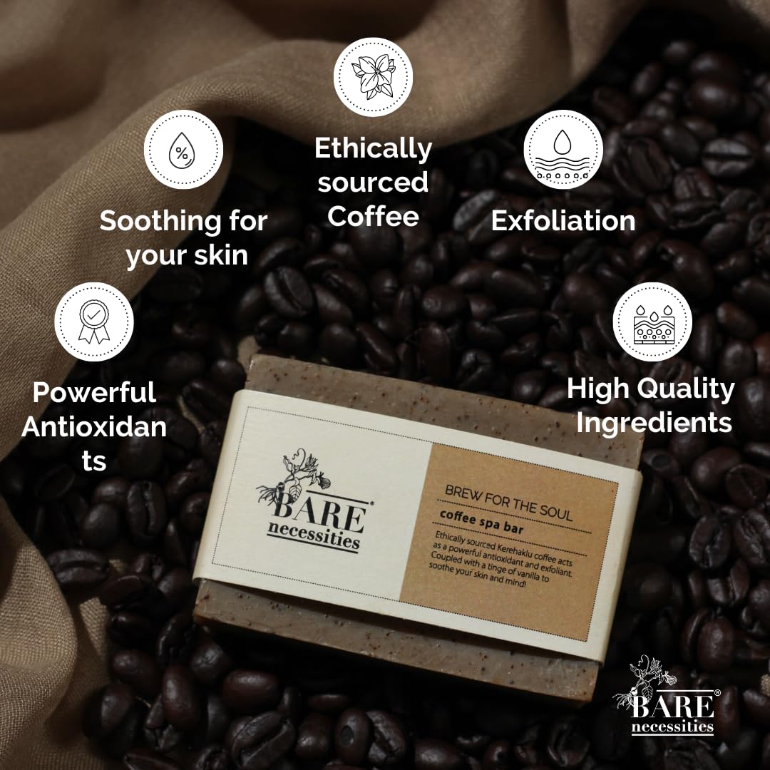 Caffeine Body Soap Bar for Men - Exfoliating, Moisturizing & Tan Removal | Handmade Natural Coffee Soap | Premium Men's Body Wash (75g) - Perfect for Shower, Gym & Travel