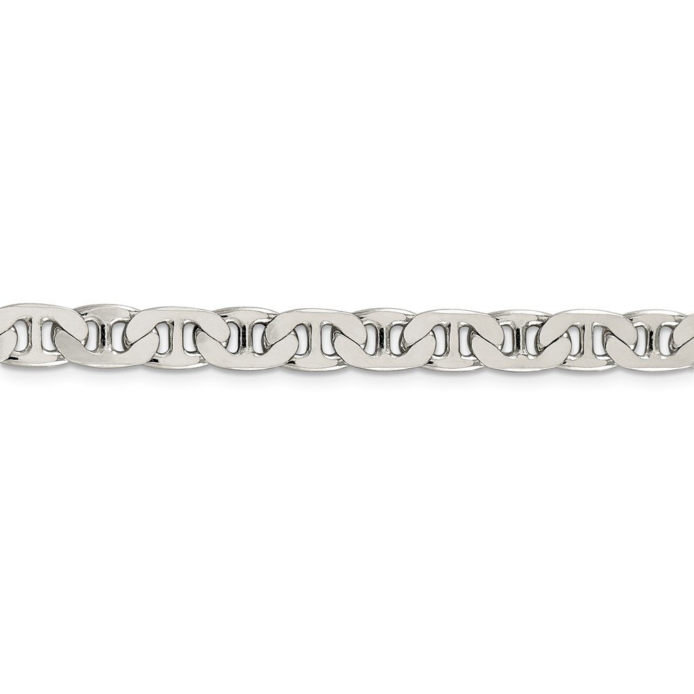 925 Sterling Silver 6.5mm Anchor Mariner Link Chain Necklace for Men & Women - Durable Everyday Jewelry Gift for Sailors, Beach Lovers & Nautical Enthusiasts