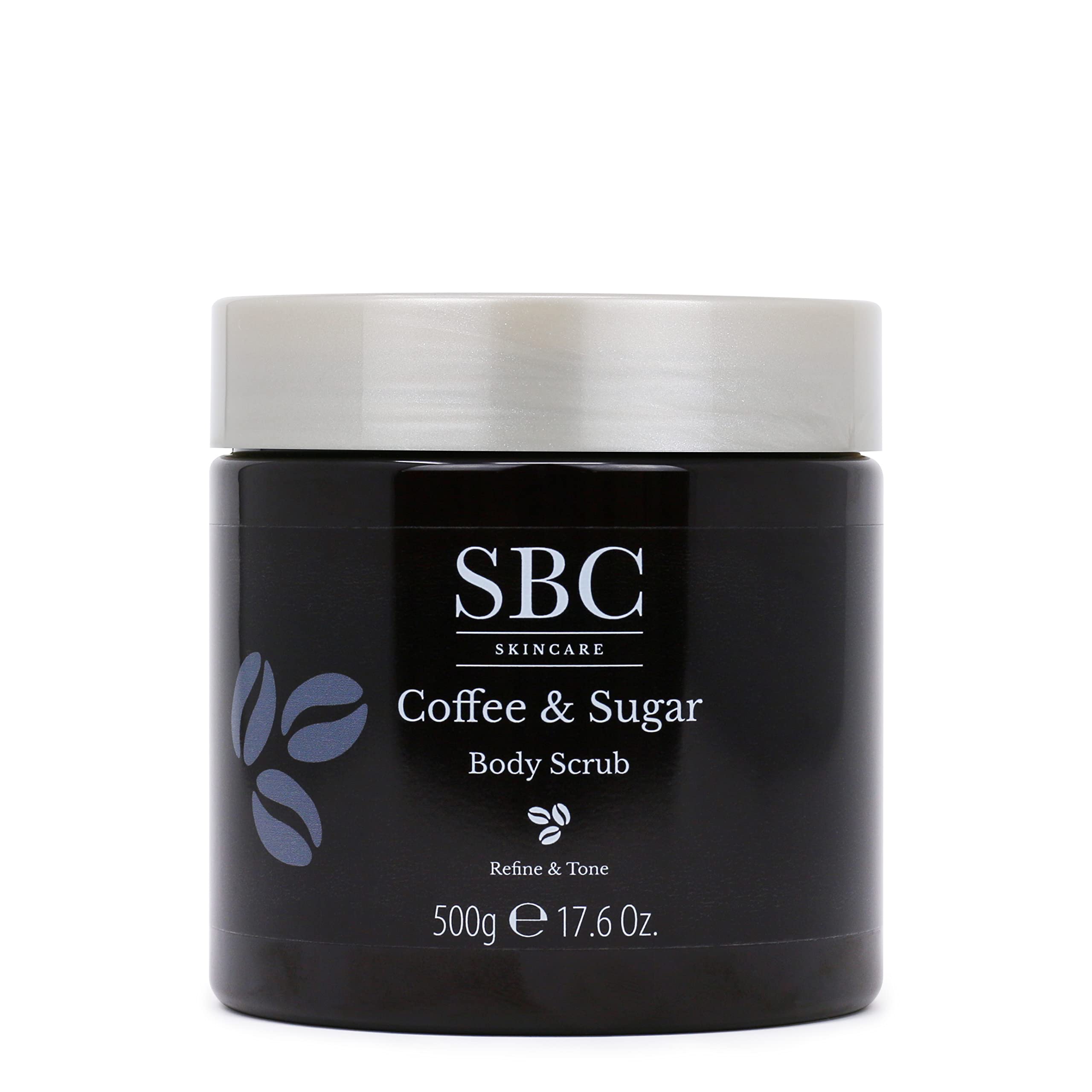 Organic Coffee & Sugar Body Scrub 500g - Exfoliating & Moisturizing Skincare for Smooth Soft Skin - Perfect for Dry Skin Care & Spa Treatment at Home