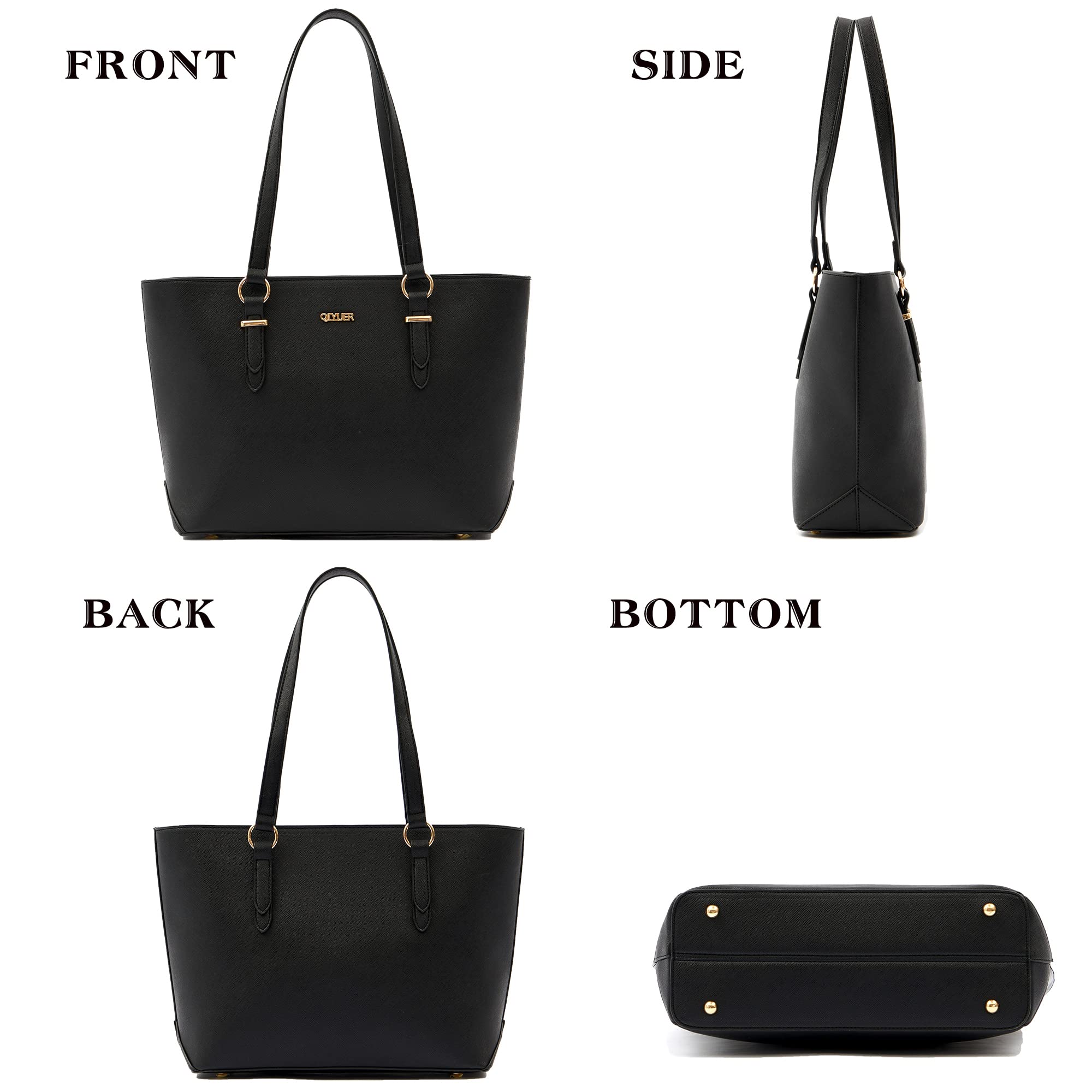 Stylish Women's Purses and Wallets Set - Professional Work Tote Satchel Handbag with Shoulder Bag & Top Handle - Matching Wallet Combo for Office, Travel & Daily Use