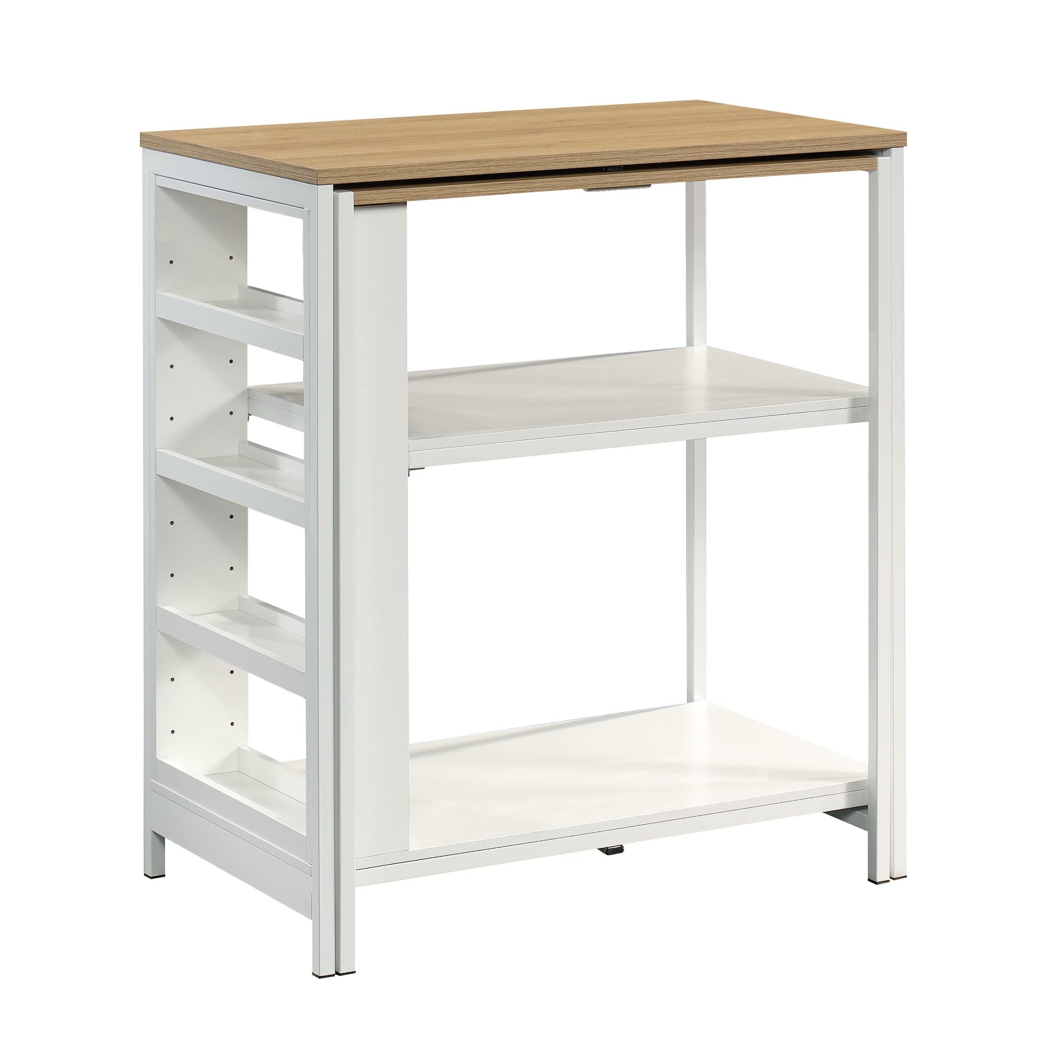 Sauder White Kitchen Island with Storage, 31.5