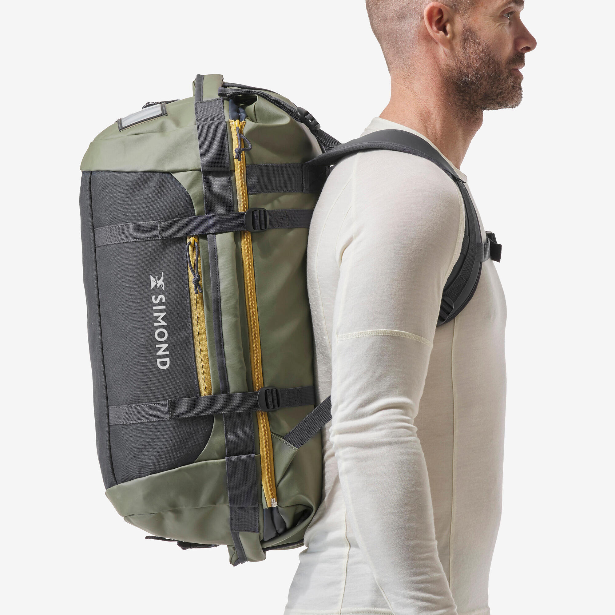 Simond 500 Extend 40-60L Waterproof Travel Duffel Bag for Camping, Hiking & Outdoor Adventures - Durable Gear Storage with Shoulder Straps