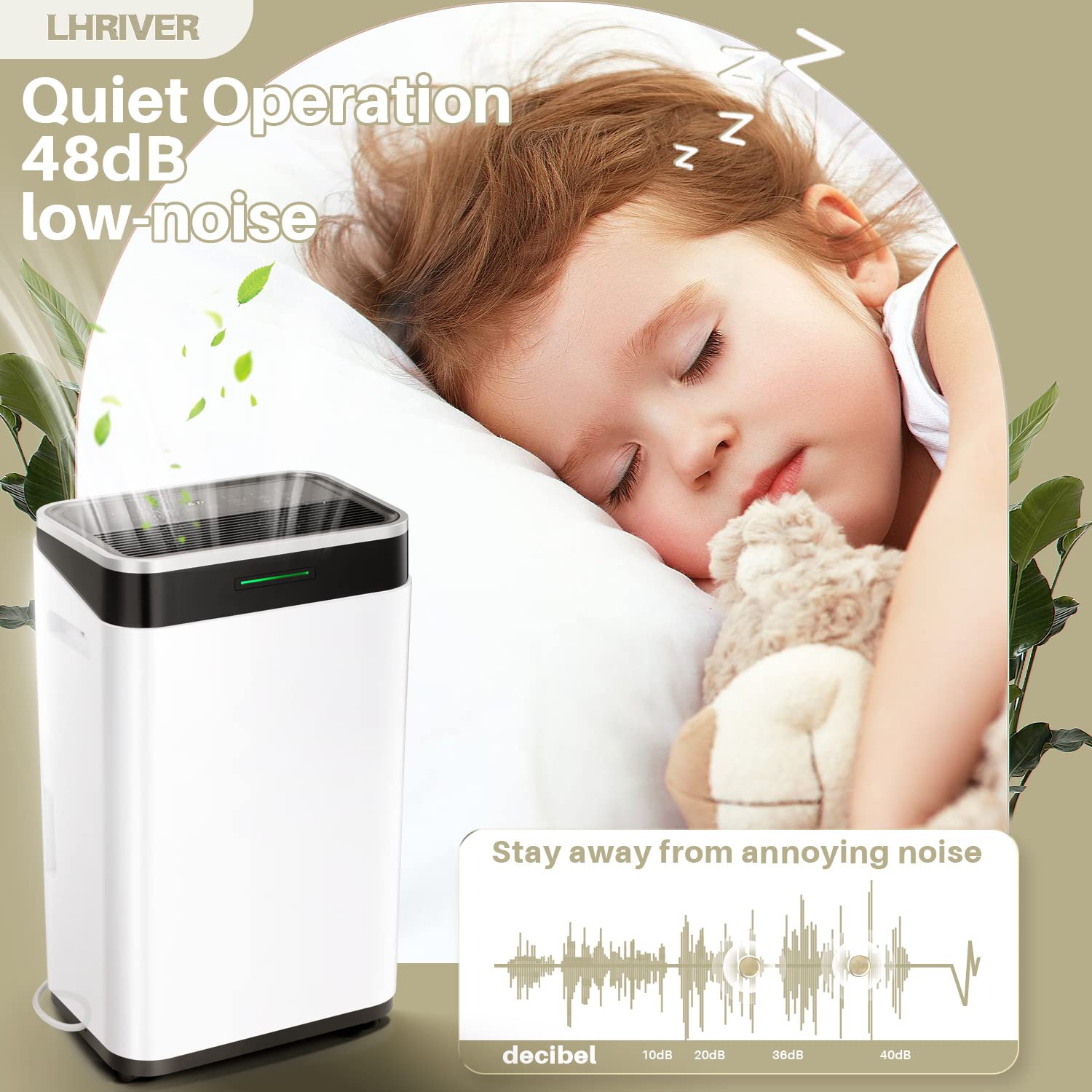 **3,500 Sq. Ft Energy-Efficient Dehumidifier – 50 Pints with Drain Hose & 24-Hour Timer – Overheat Protection – Perfect for Bedrooms, Basements, Bathrooms, Laundry Rooms – Eliminates Moisture & Mold in Large Spaces**    *(Use Cases: Ideal for humid climates, damp basements, post-flood drying, allergy relief, and protecting furniture from moisture damage.)*