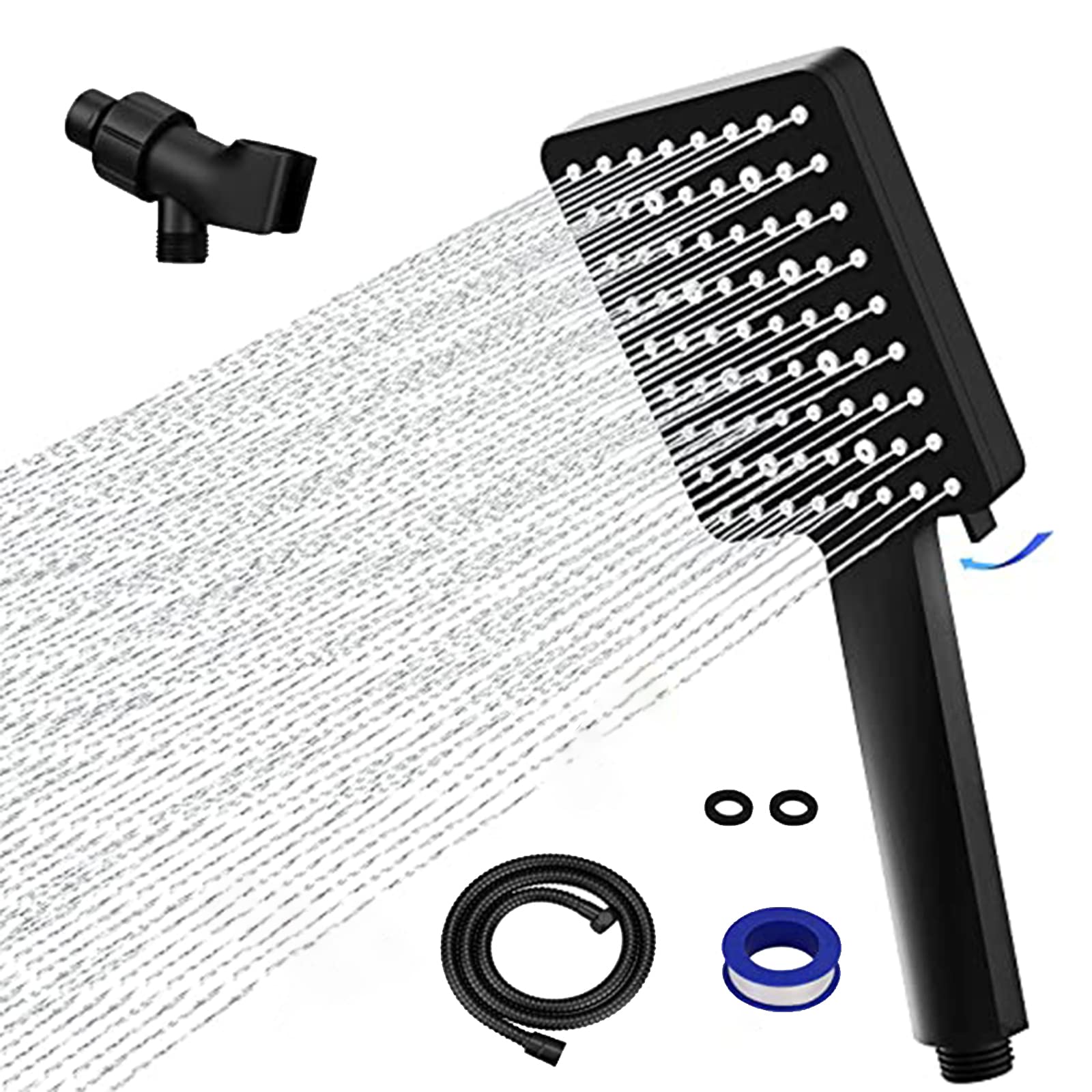 SRHMYWGY High Pressure Shower Head with Handheld - 6 Spray Modes, Water Saving Detachable Shower Head with 59